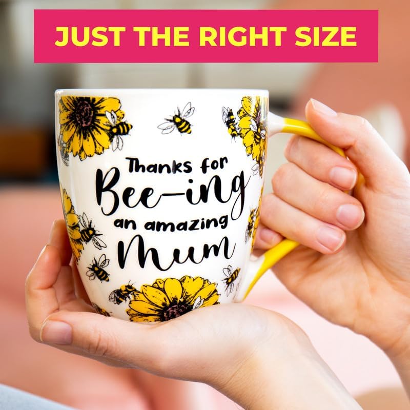 Love Mug®: Thanks for Bee-ing an Amazing Mum Mug, Coaster and Spoon Gift Set