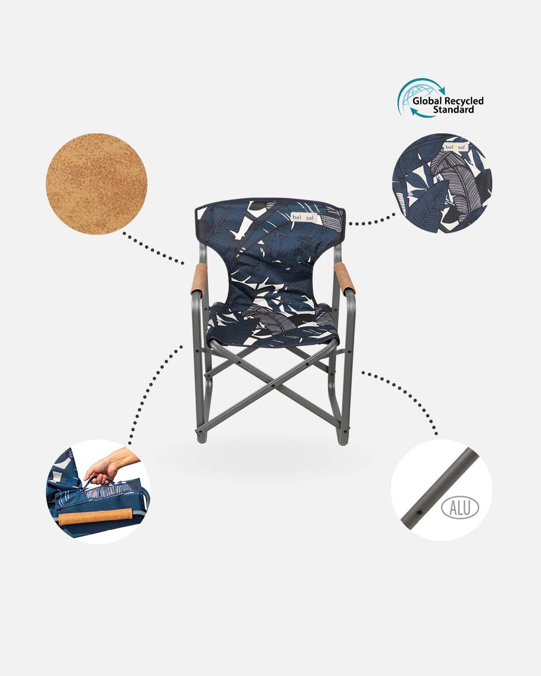 Bel-Sol Emmy Heavy Duty Folding Director's Chair for Children