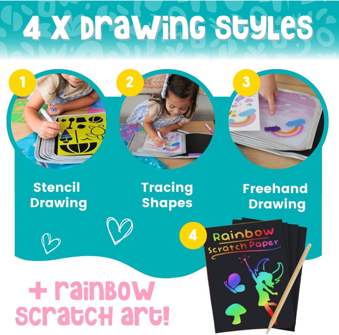 Amitie Lane Unicorn Activity Set, Gift Bag, Stickers and Doodle Book