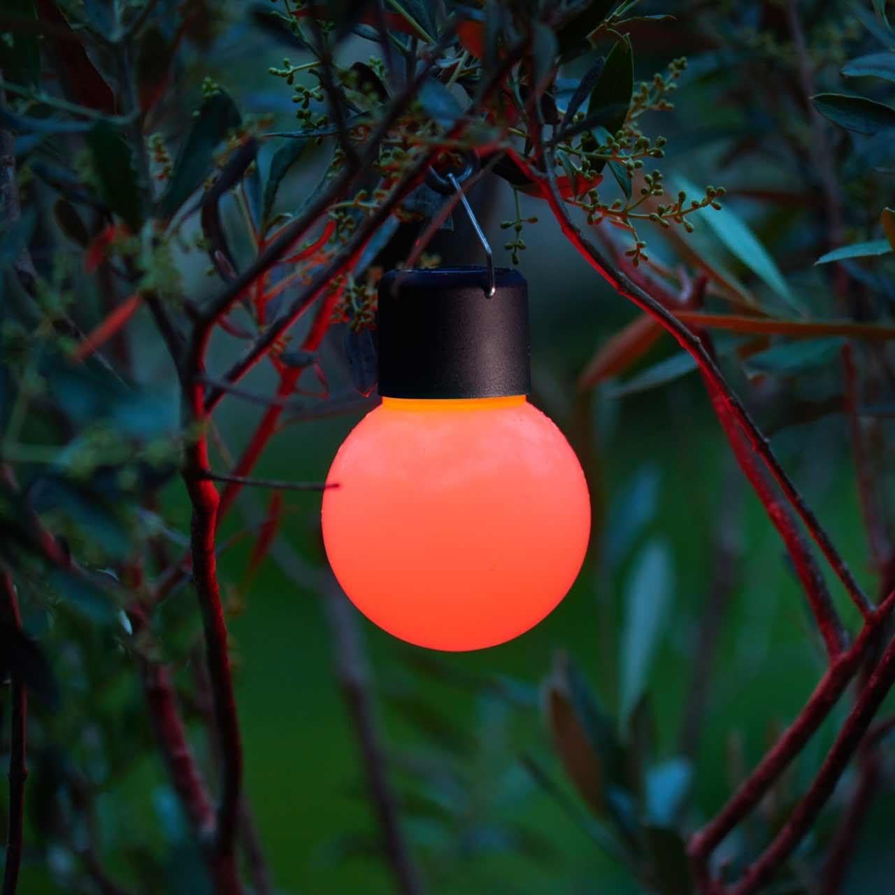 Eureka Solar Powered Festoons 4 pack of colour changing bulbs