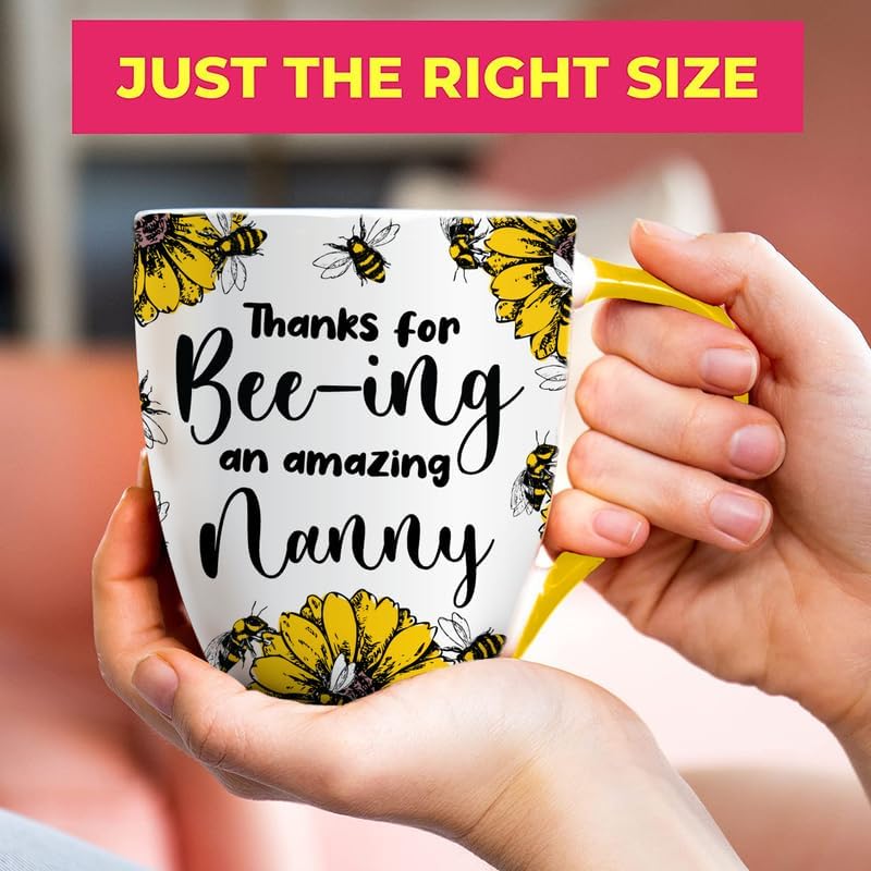 Love Mug®: Thanks for Bee-ing an Amazing Nanny Mug, Coaster and Spoon Gift Set