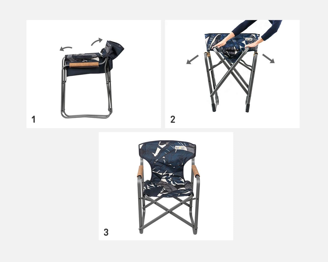 Bel-Sol Emmy Heavy Duty Folding Director's Chair for Children