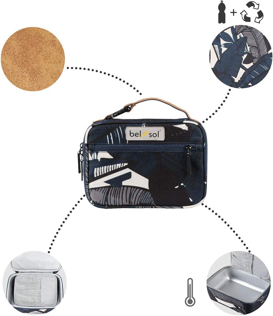 Bel-Sol Paula Sustainable Eco-Friendly Cooler Insulated Lunchbox