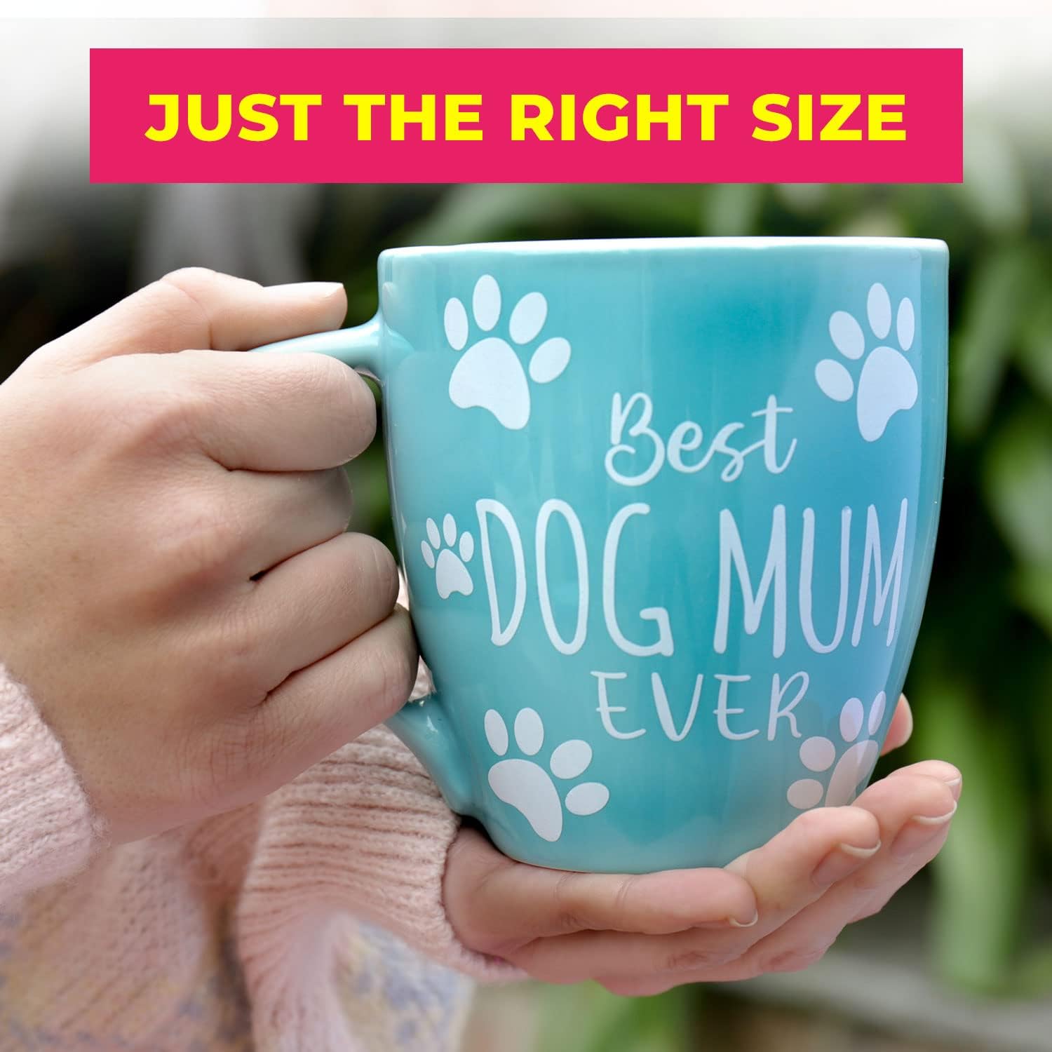 Love Mug®: Best Dog Mum Ever Mug, Coaster and Spoon Gift Set