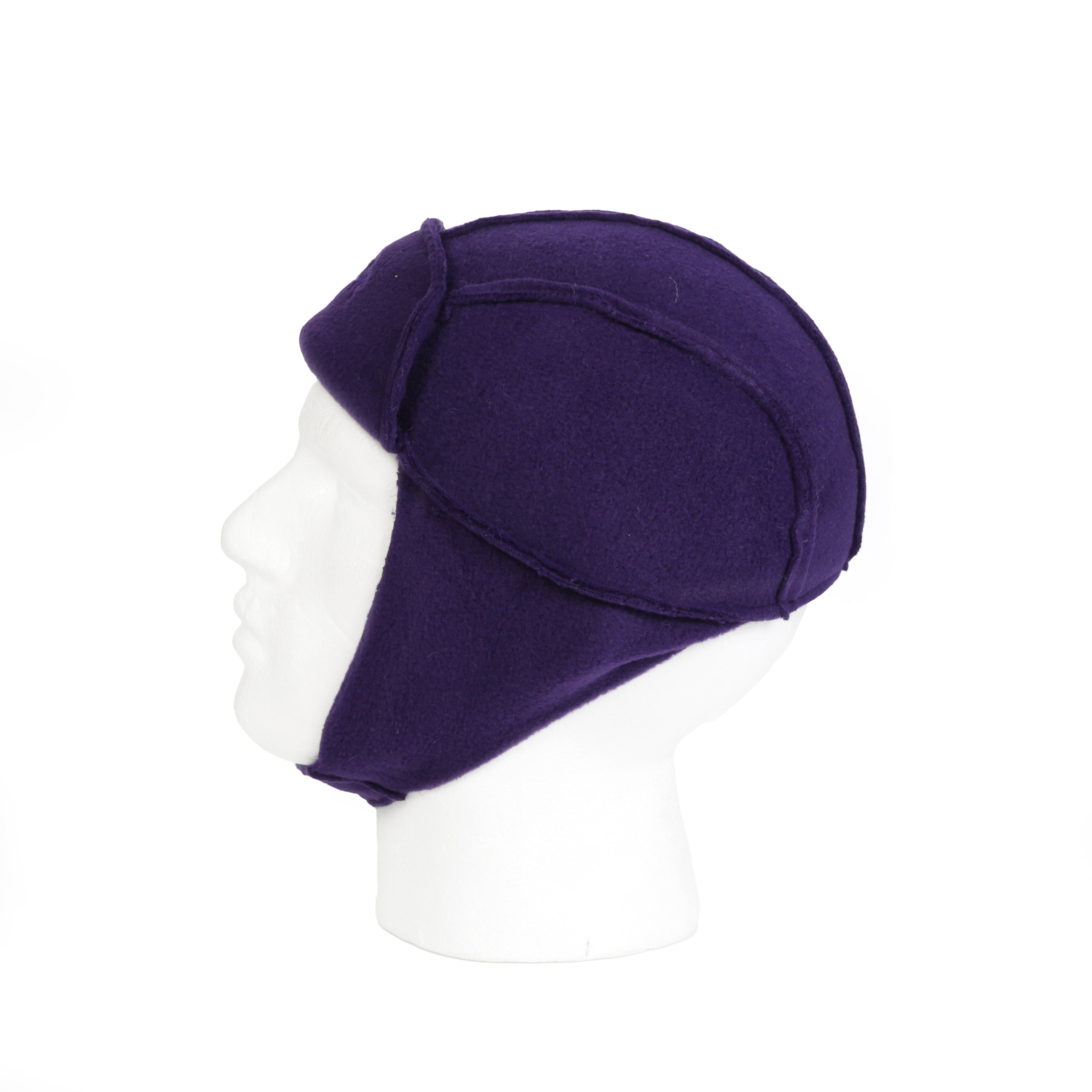 Arctic Fox Fleece Trapper Hat - Purple