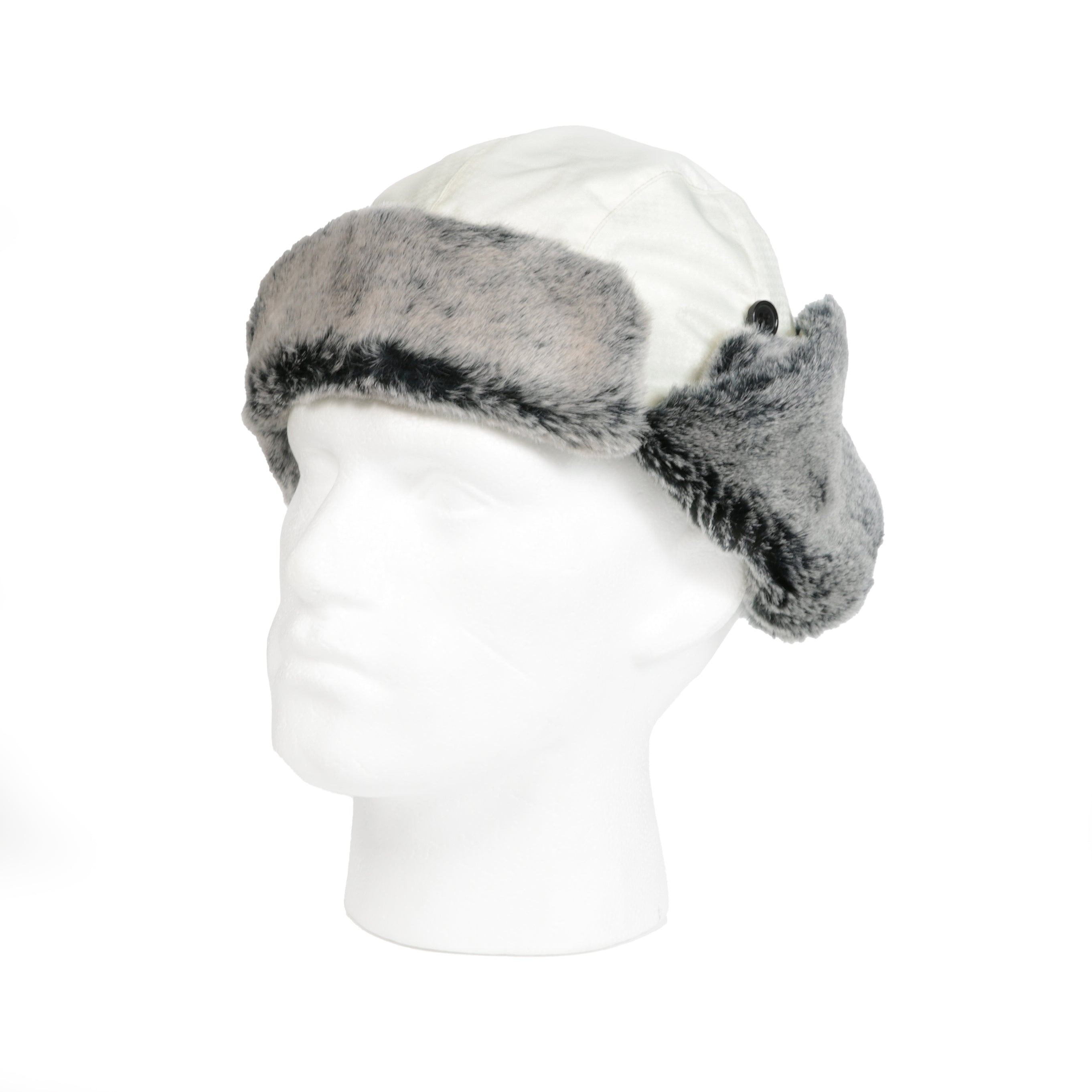 Arctic Fox Trapper Hat with Faux Fur - Cream
