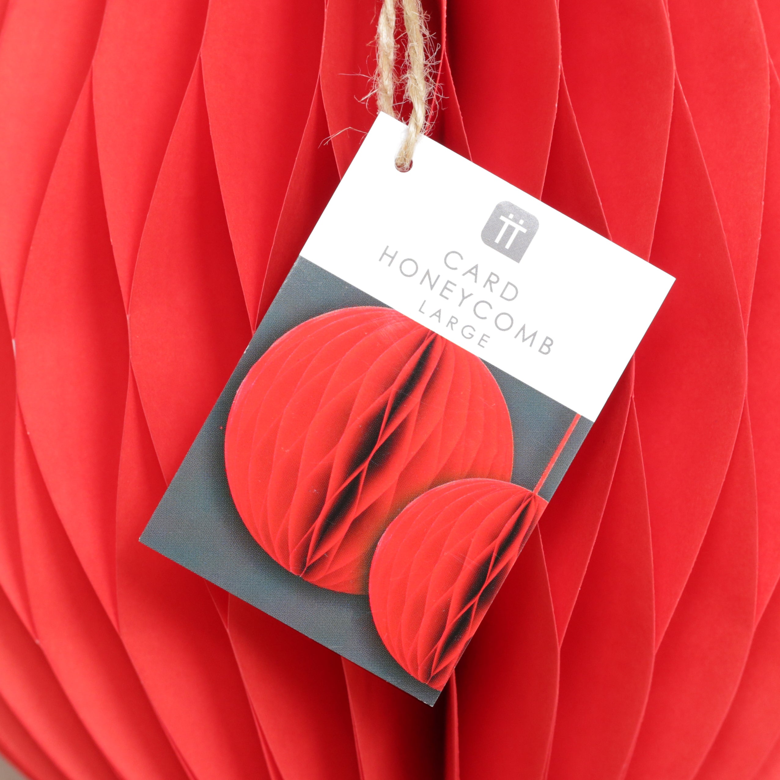 Card Honeycomb Decorations - Various Sizes and Colours Available