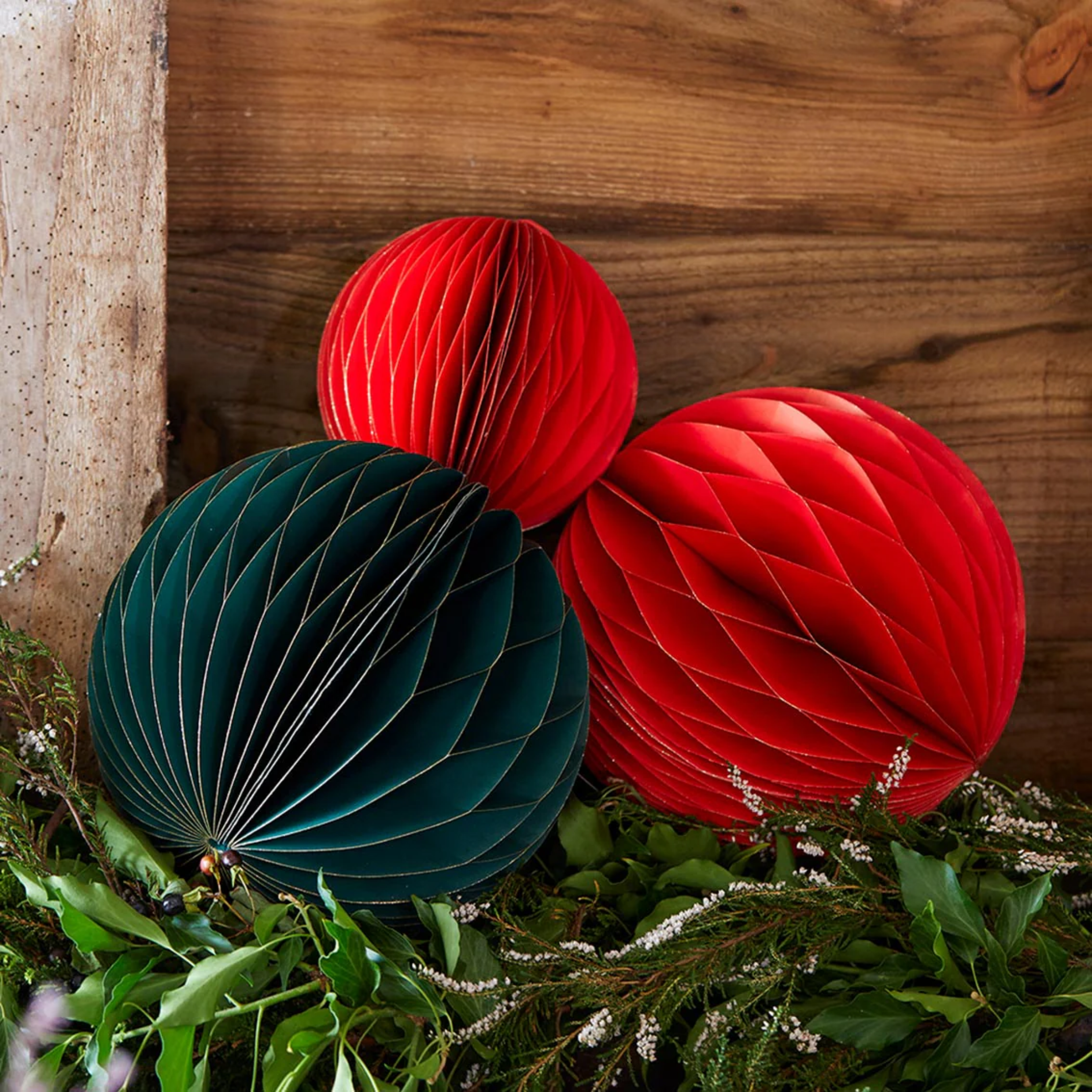 Card Honeycomb Decorations - Various Sizes and Colours Available