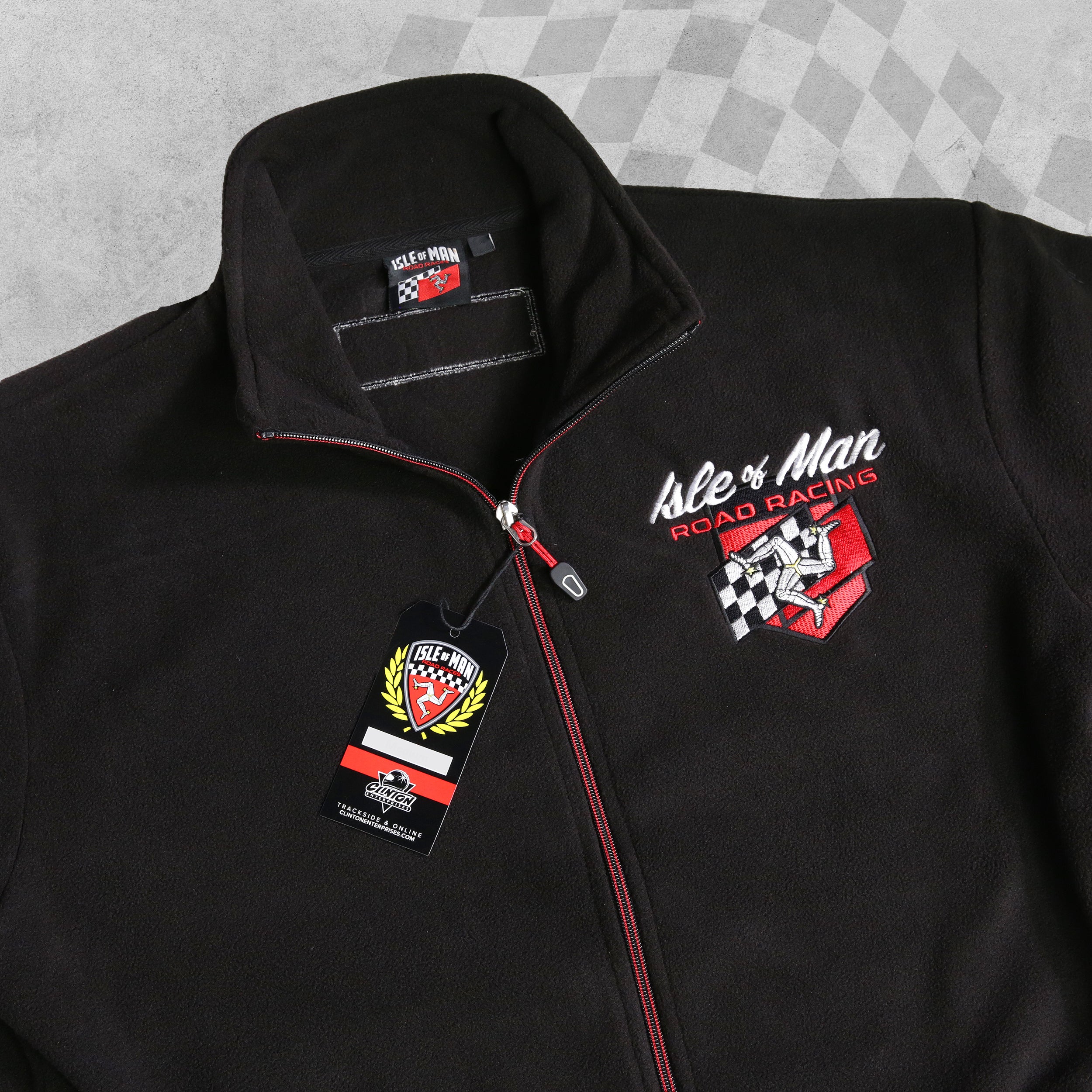 Official Isle of Man Race Lightweight Zip Up Fleece