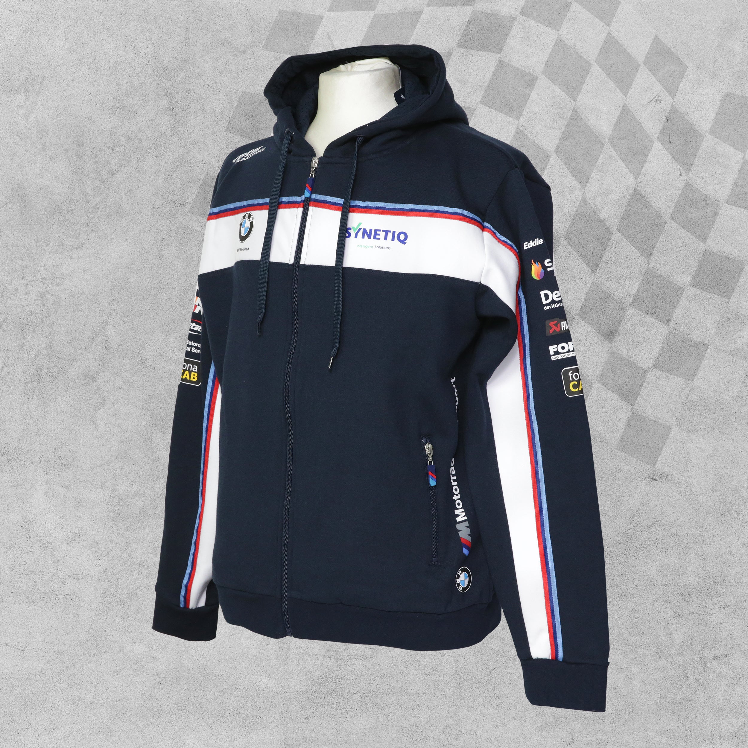Official BMW Racing Synetiq Zip Up Hoodie