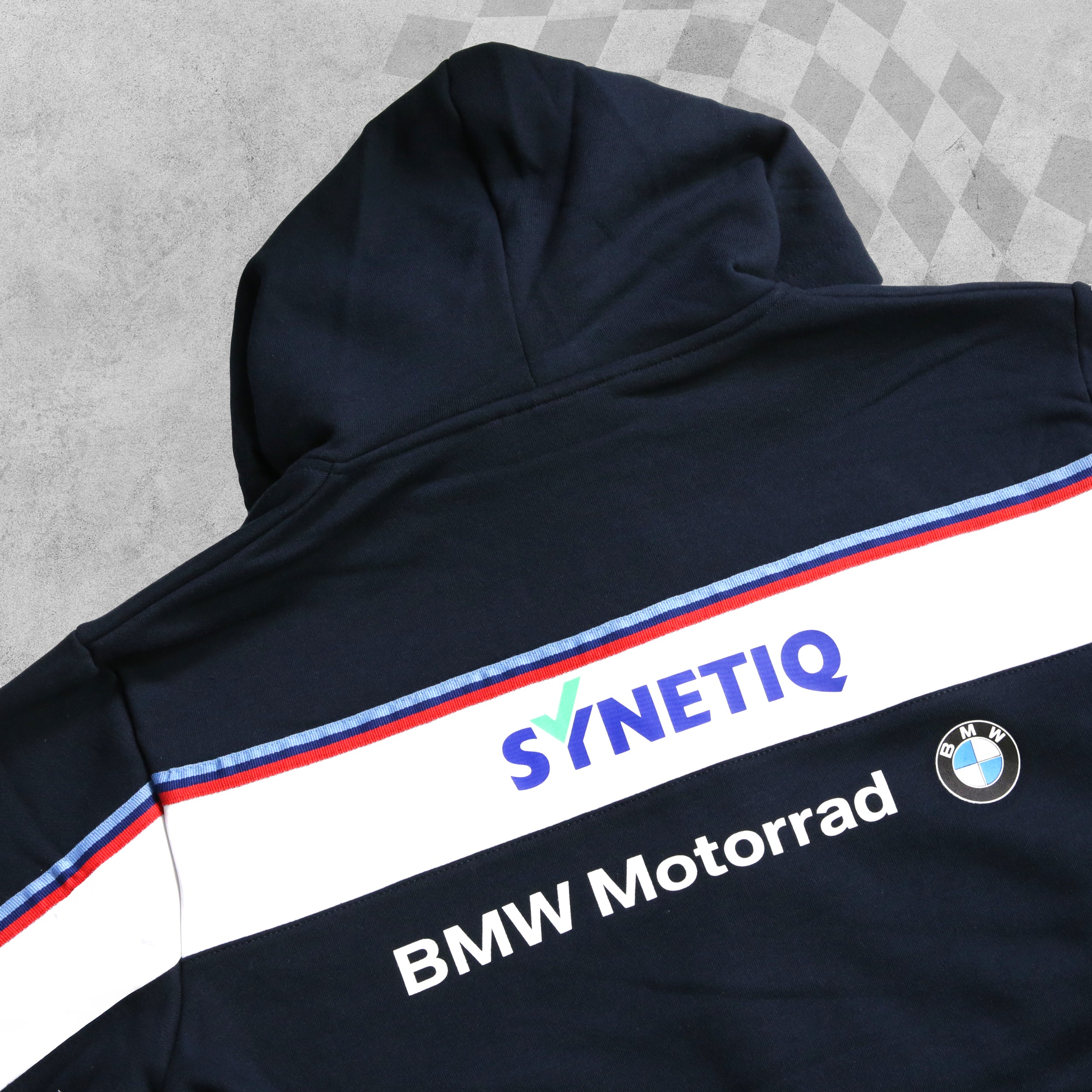 Official BMW Racing Synetiq Motorsport Sweatshirt Zip Up Hoodie