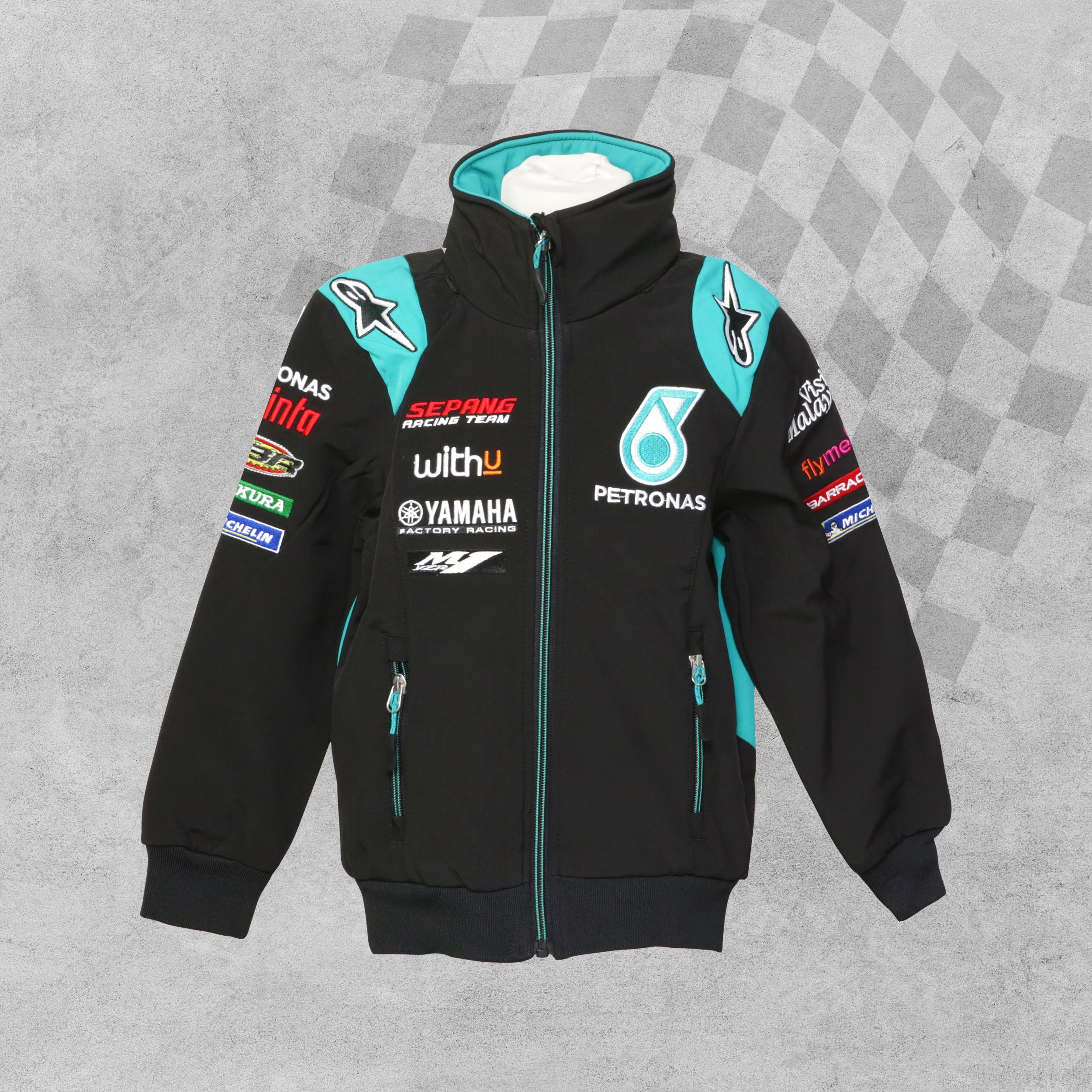 Official Petronas Yamaha Racing Kids Softshell Jacket