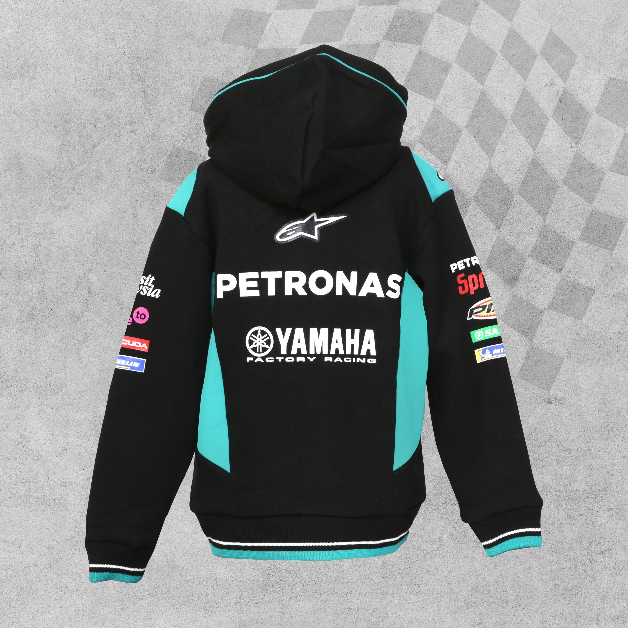 Official Petronas Yamaha Racing Kids Zip Up Hoodie