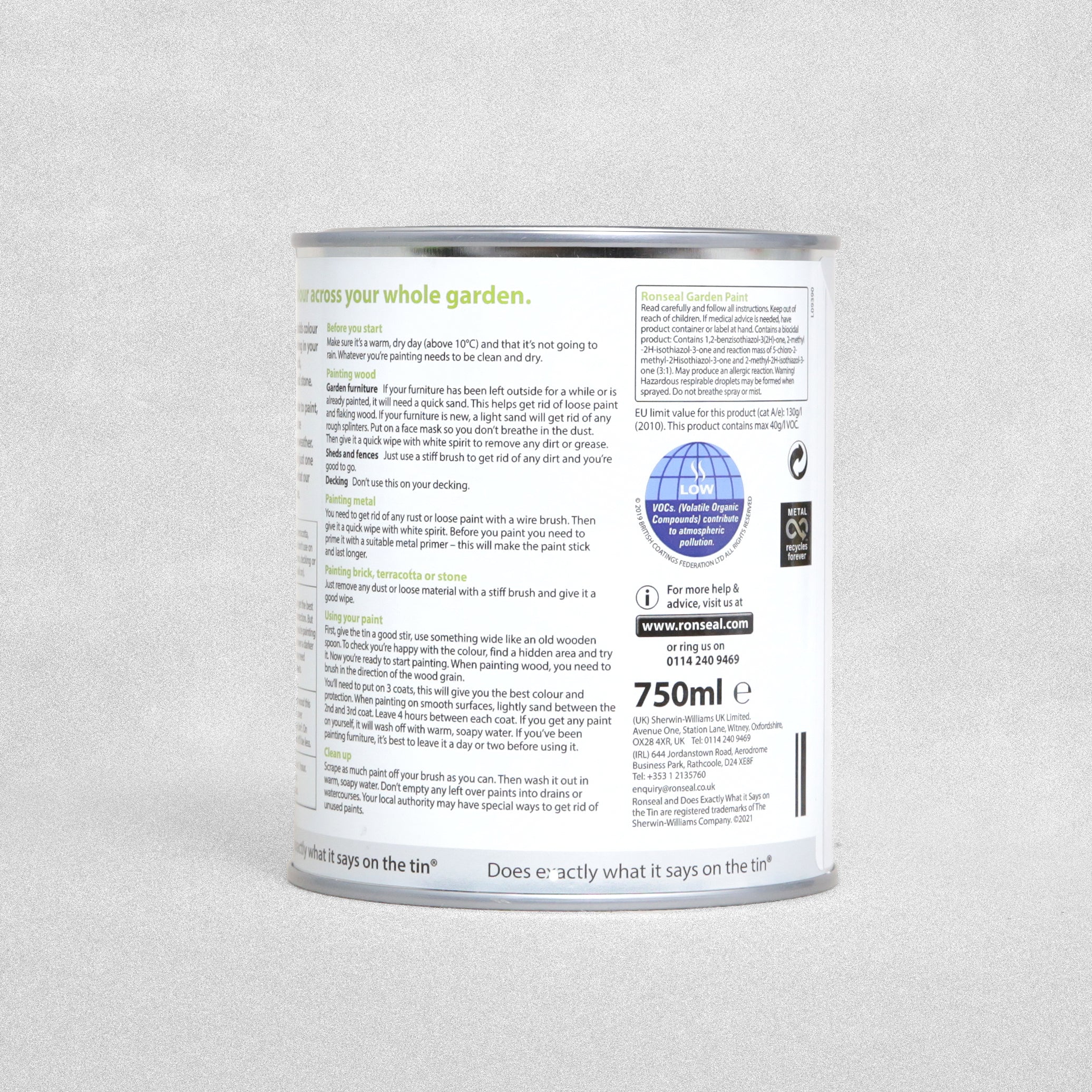 Ronseal Garden Paint - Various Colours Available - 750ml