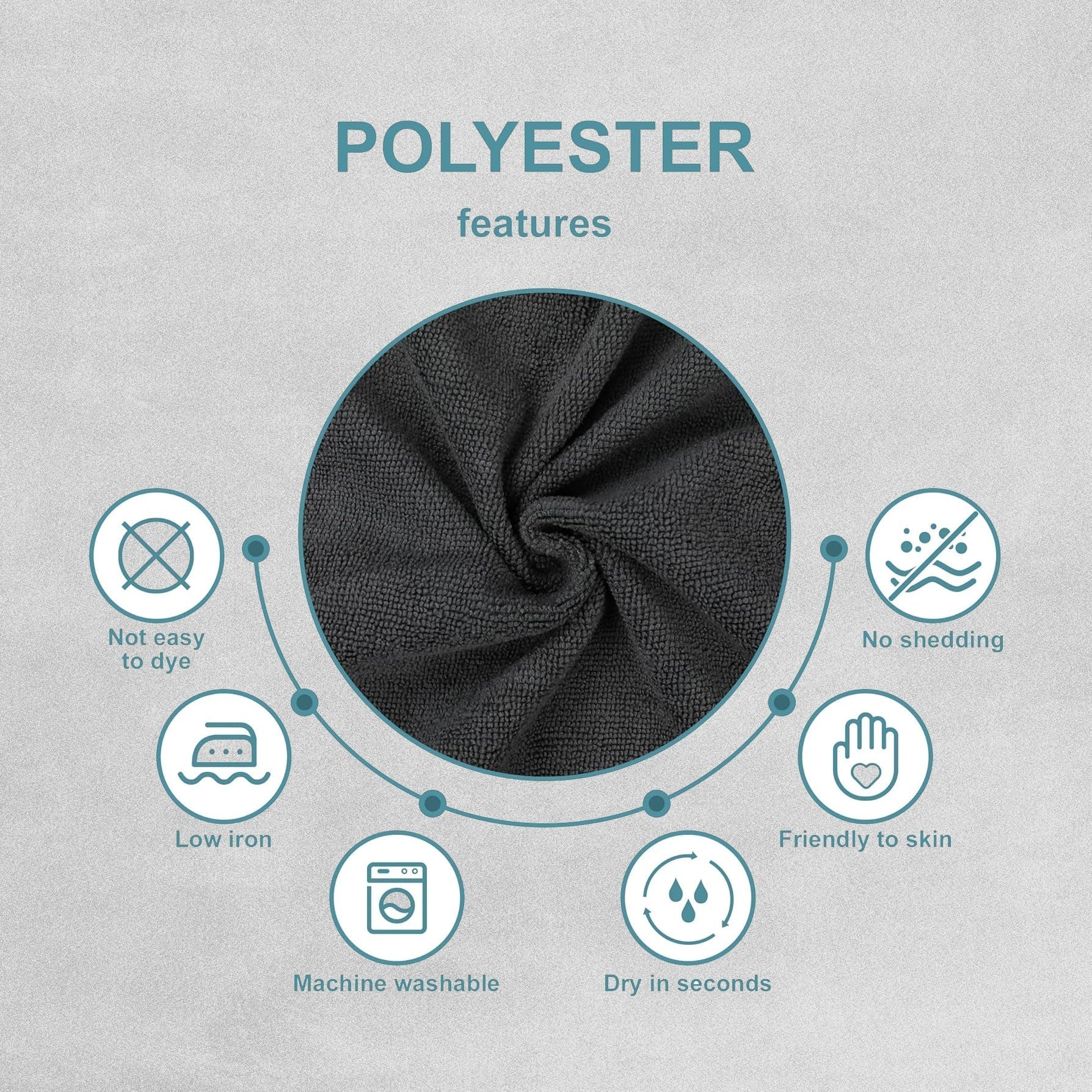 Winthome Super Absorbent Dog Drying Microfiber Towel Blue