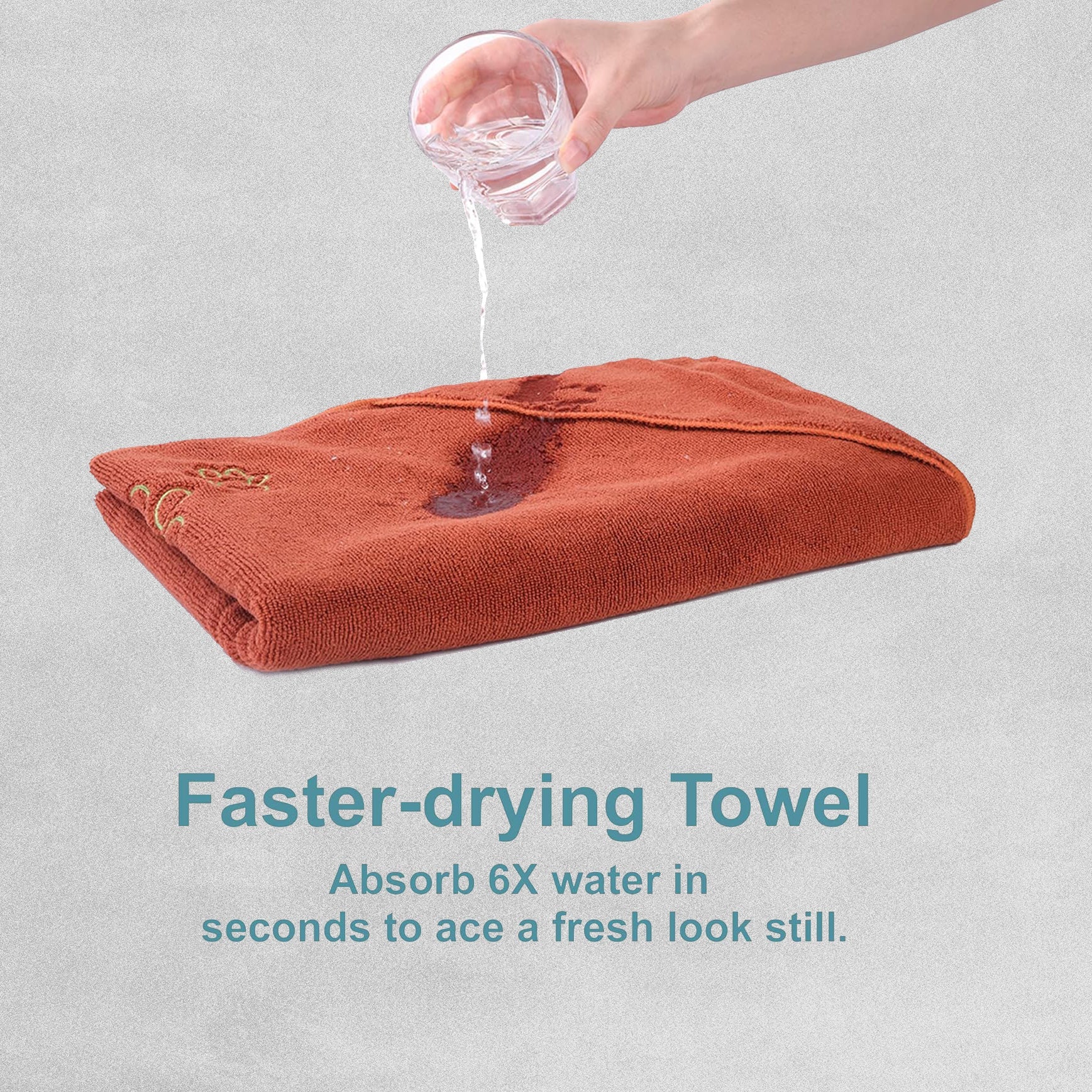 Winthome Super Absorbent Dog Drying Microfiber Towel Brown