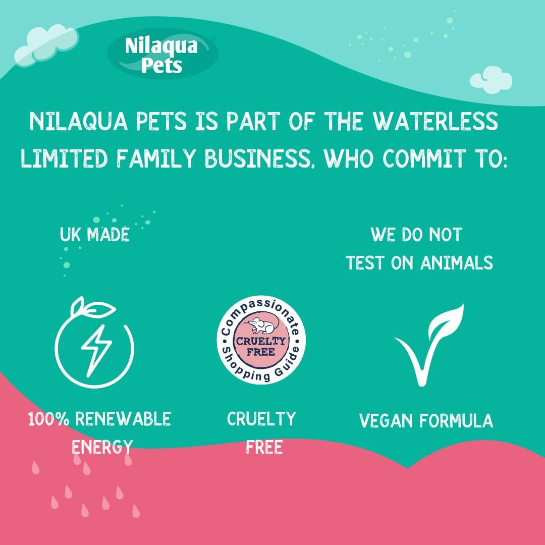 Nilaqua Pets Towel Off Pet Shampoo - Various Scents and Sizes Available