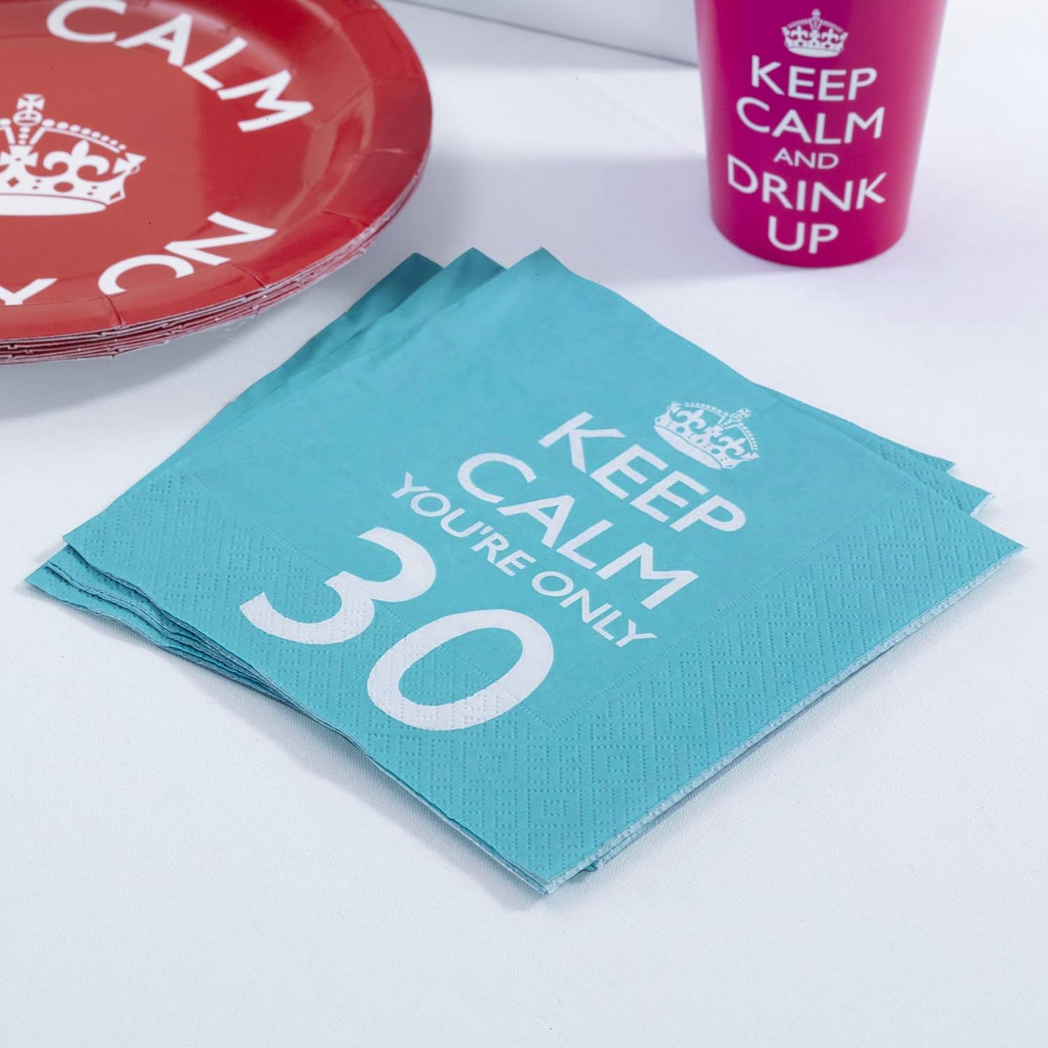 Keep Calm You're Only 30 Paper Napkins - Pack of 16