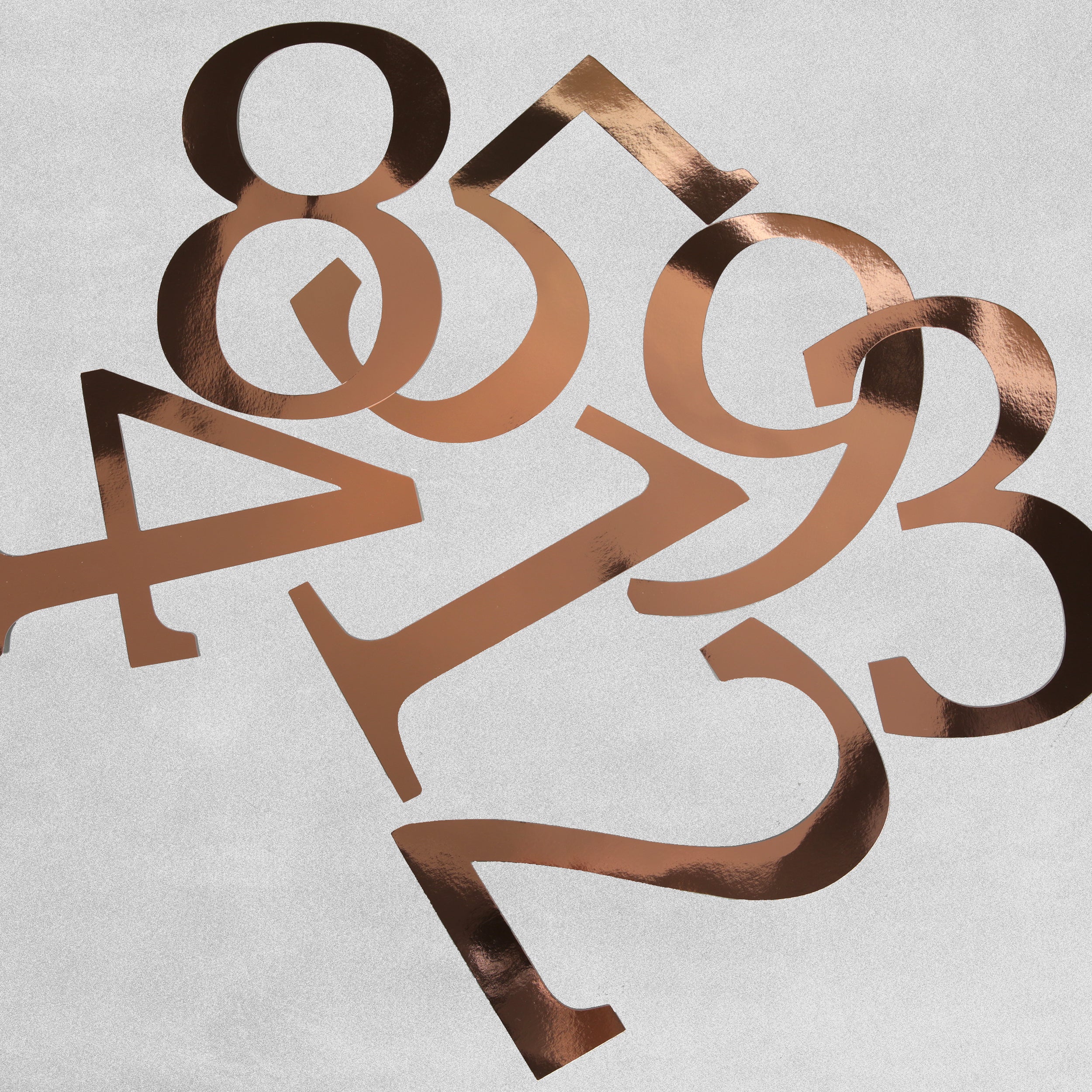 Paper Flower Decoration Wall Art Kit with Happy Birthday & Numbers - Rose Gold