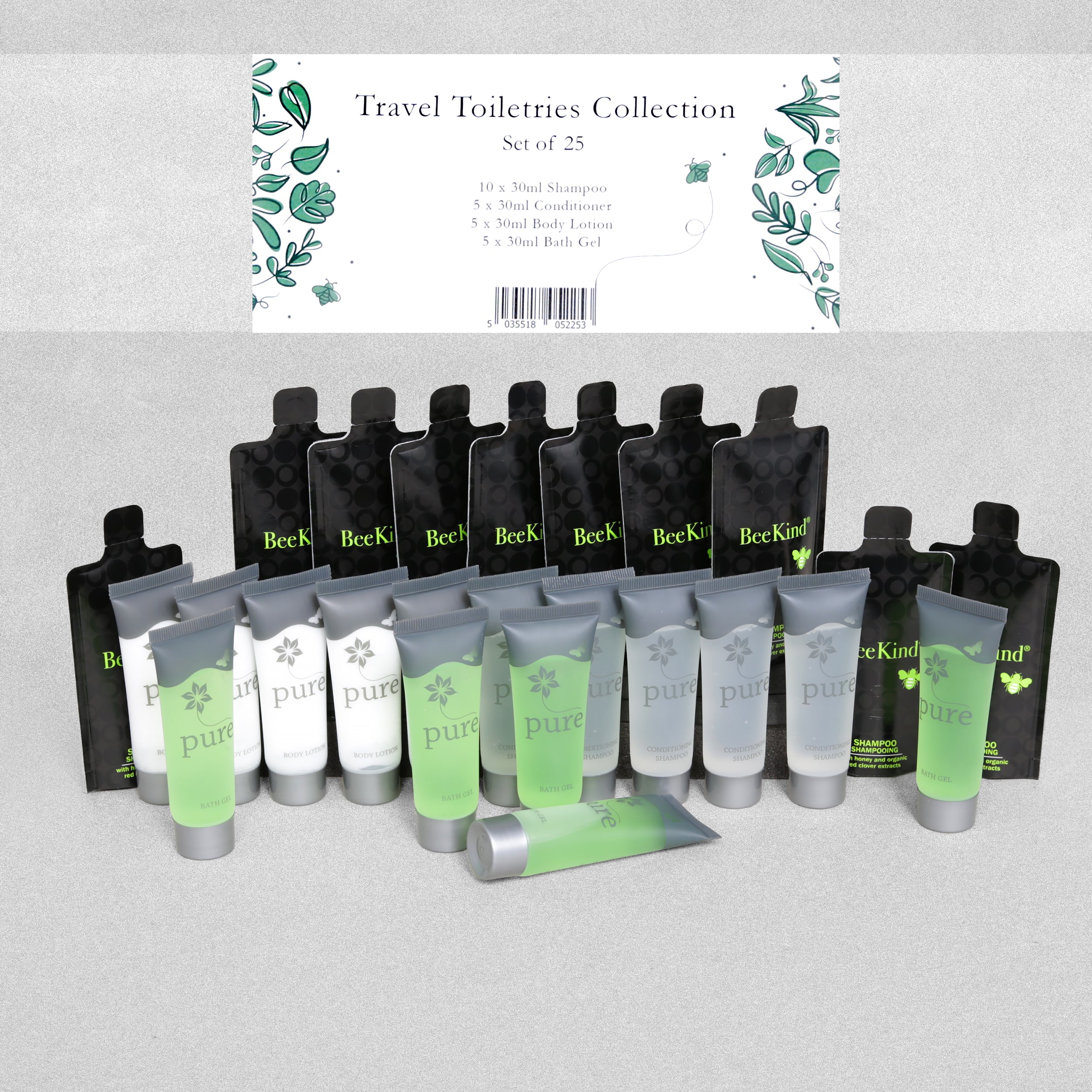 Travel Toiletries Collection - Set of 25
