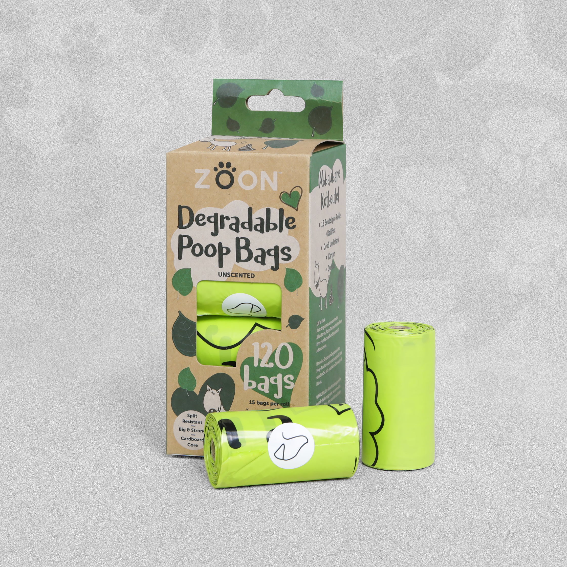 Zoon Degradable Poop Bags - Unscented