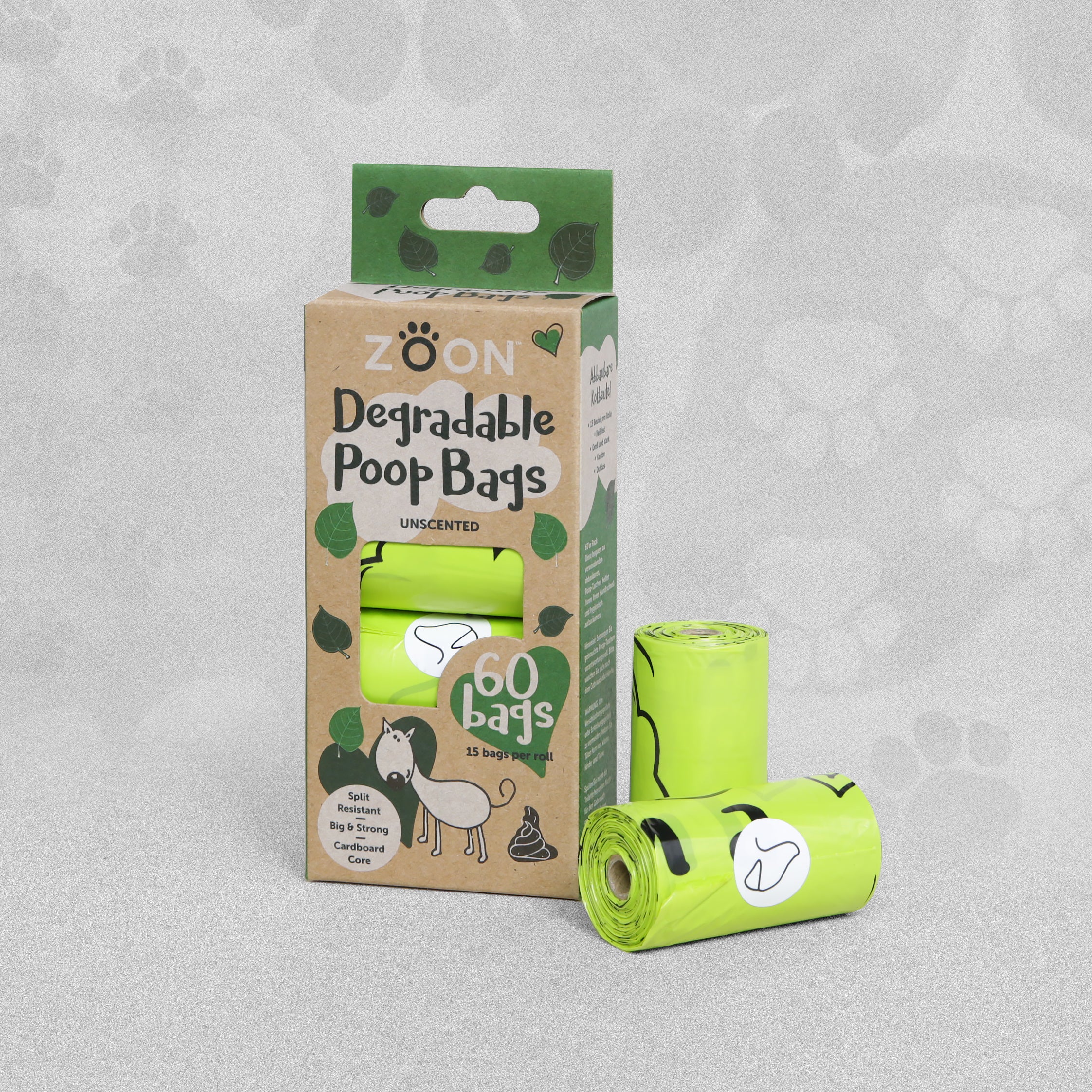 Zoon Degradable Poop Bags - Unscented