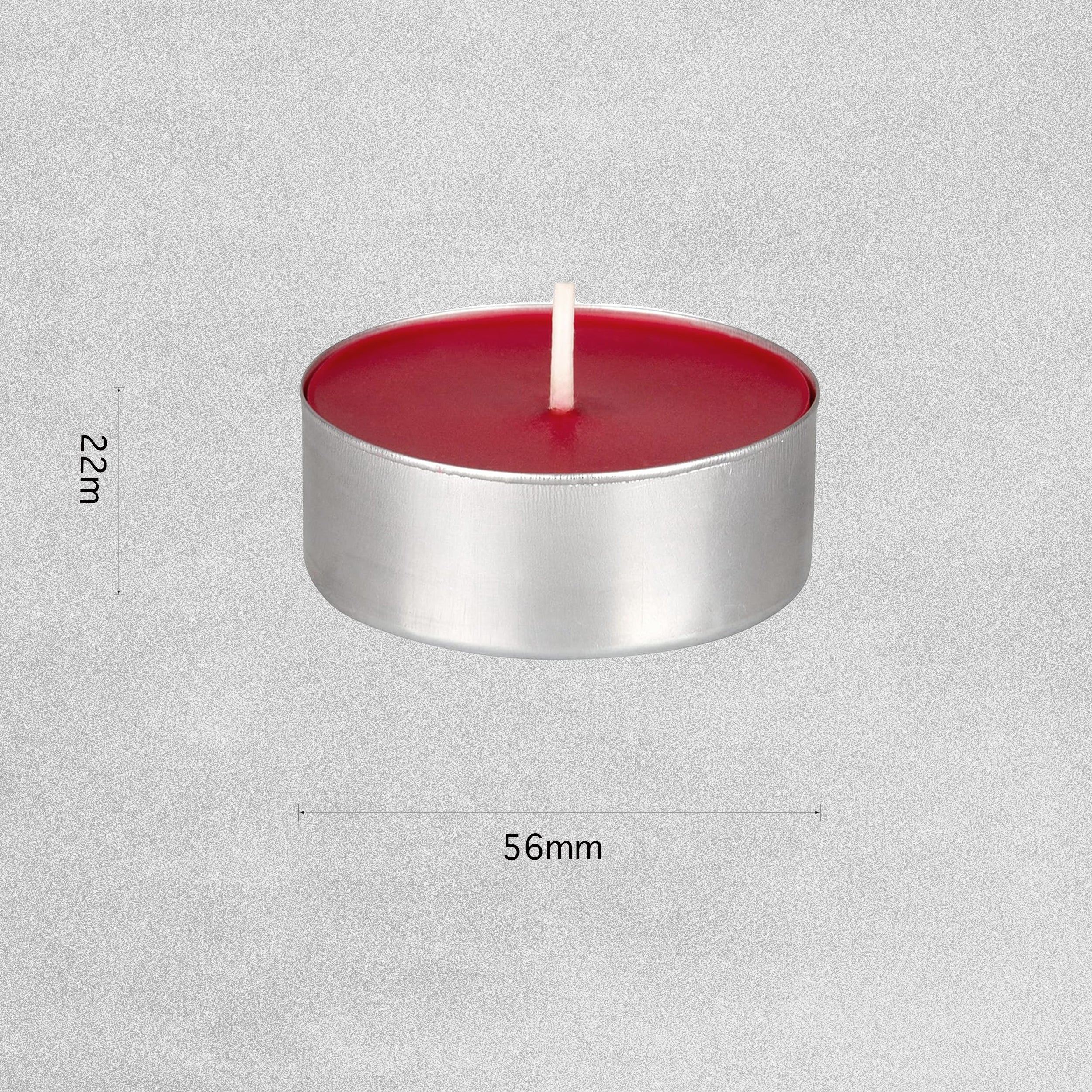 Oversized Unscented Tealights - Random Colour - 6pcs