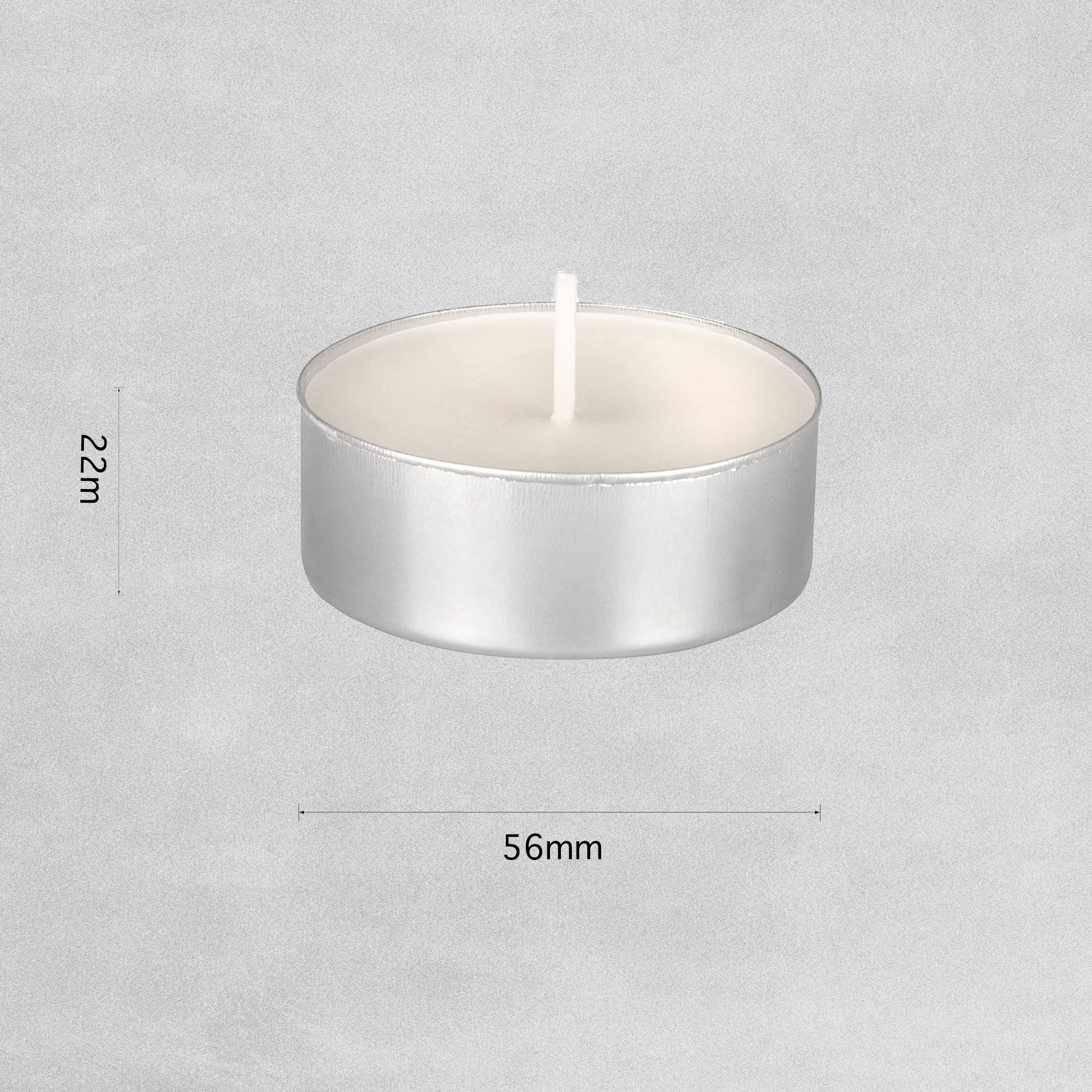 Oversized Unscented Tealights - Random Colour - 6pcs