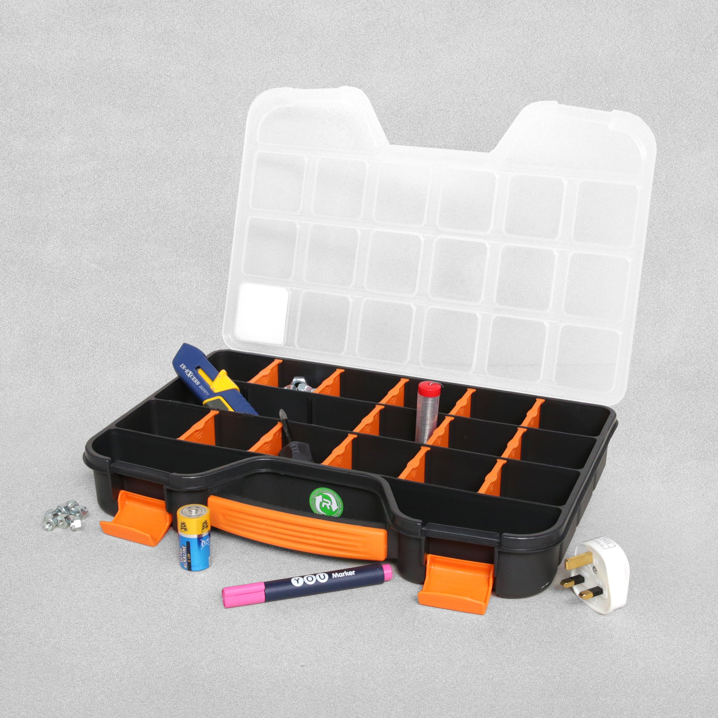 In-Excess Adjustable Toolbox & Organiser Storage Box - 18"