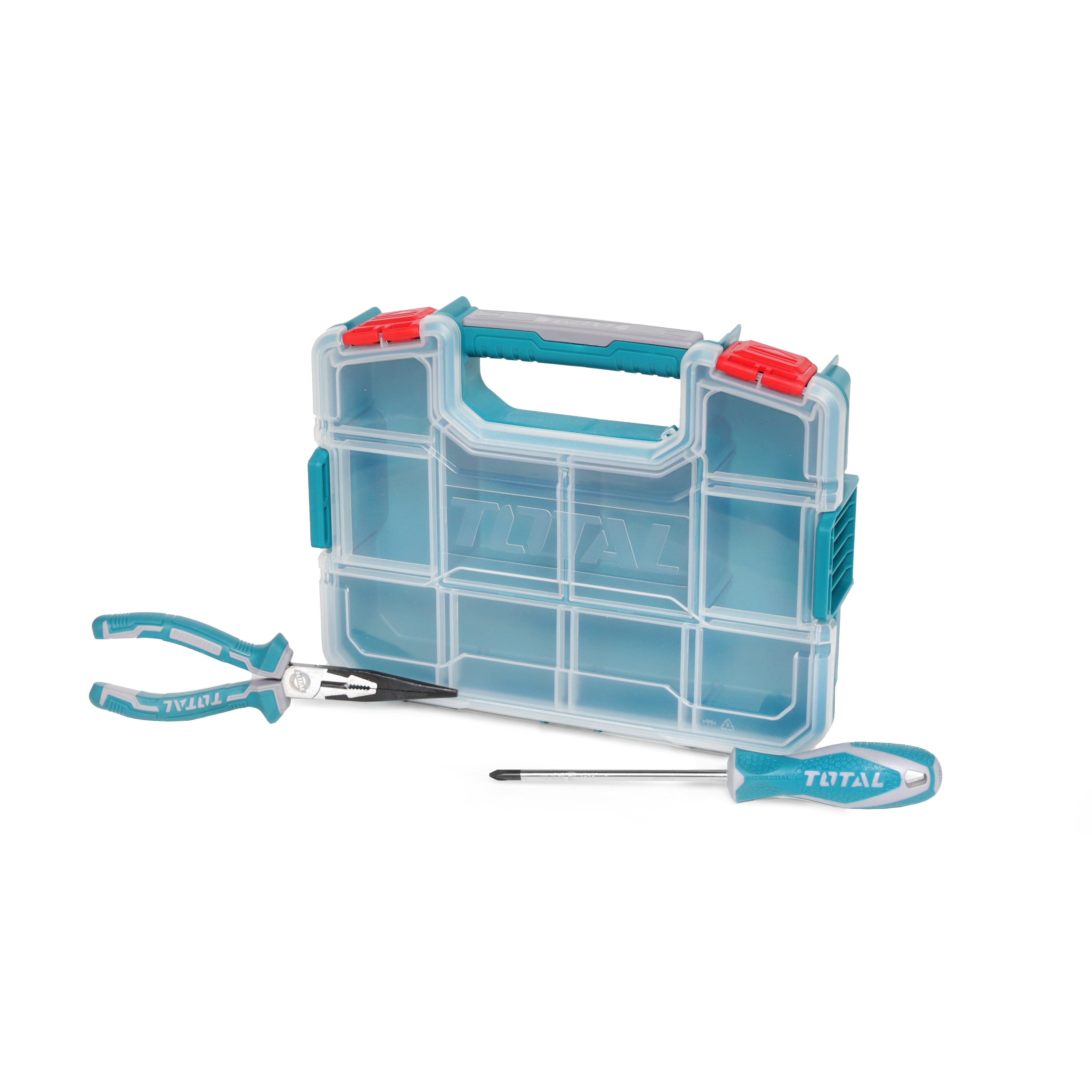 Total Tools Plastic Organiser Tray with Handle 305x230x65mm - TPBX1121