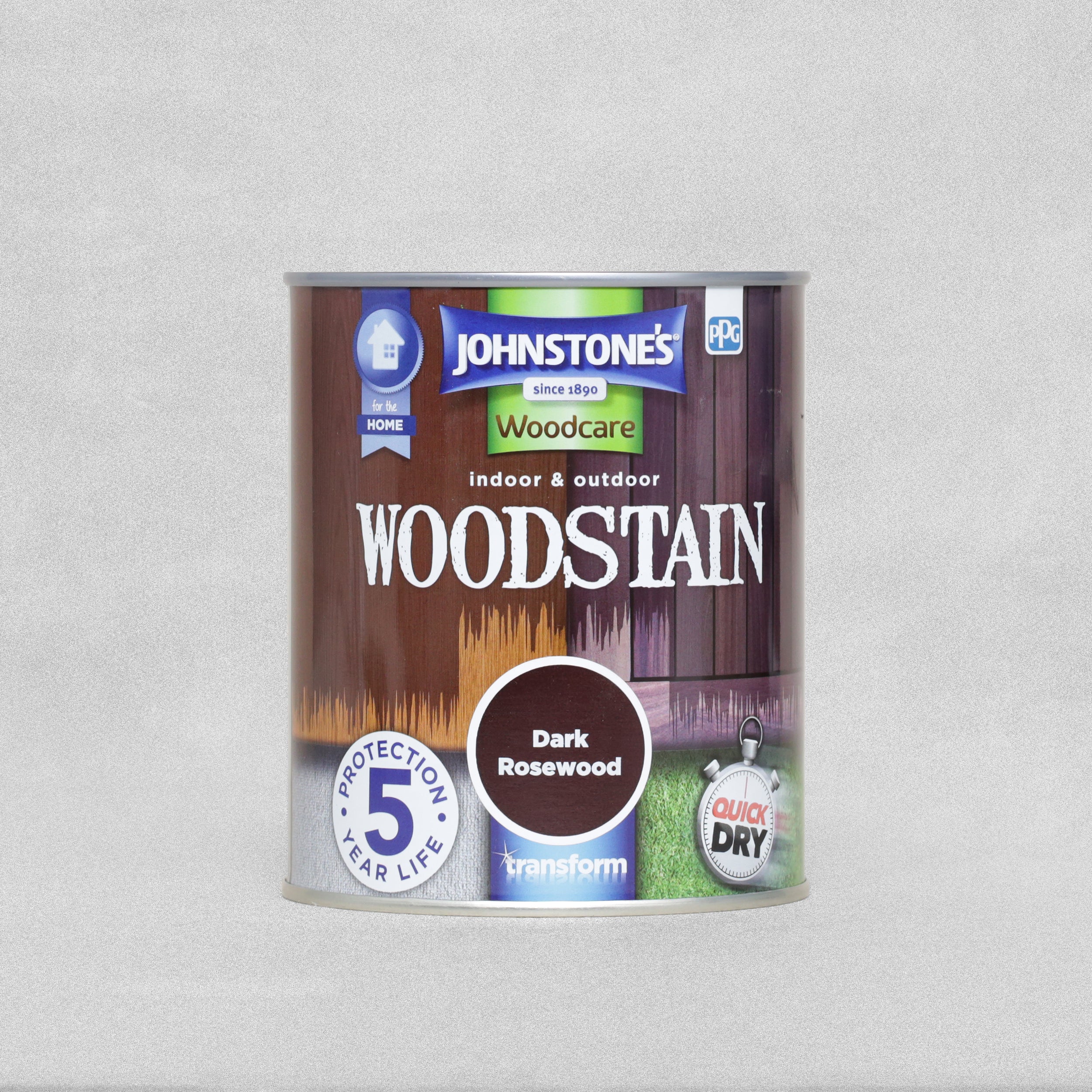 Johnstone's Woodcare Indoor & Outdoor Woodstain - Dark Rosewood 750ml