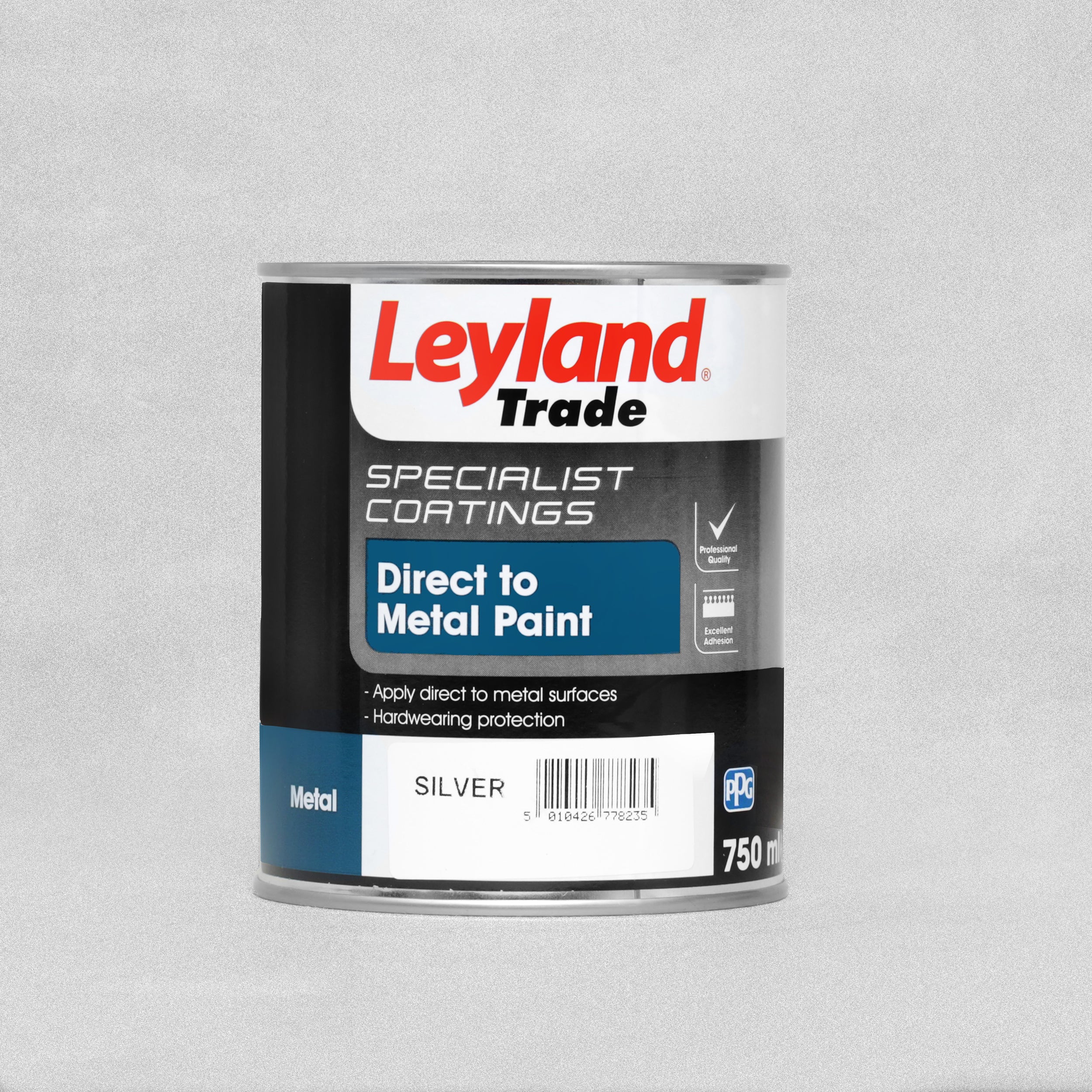 Leyland Trade Specialist Coatings Direct to Metal Paint 750ml - Silver