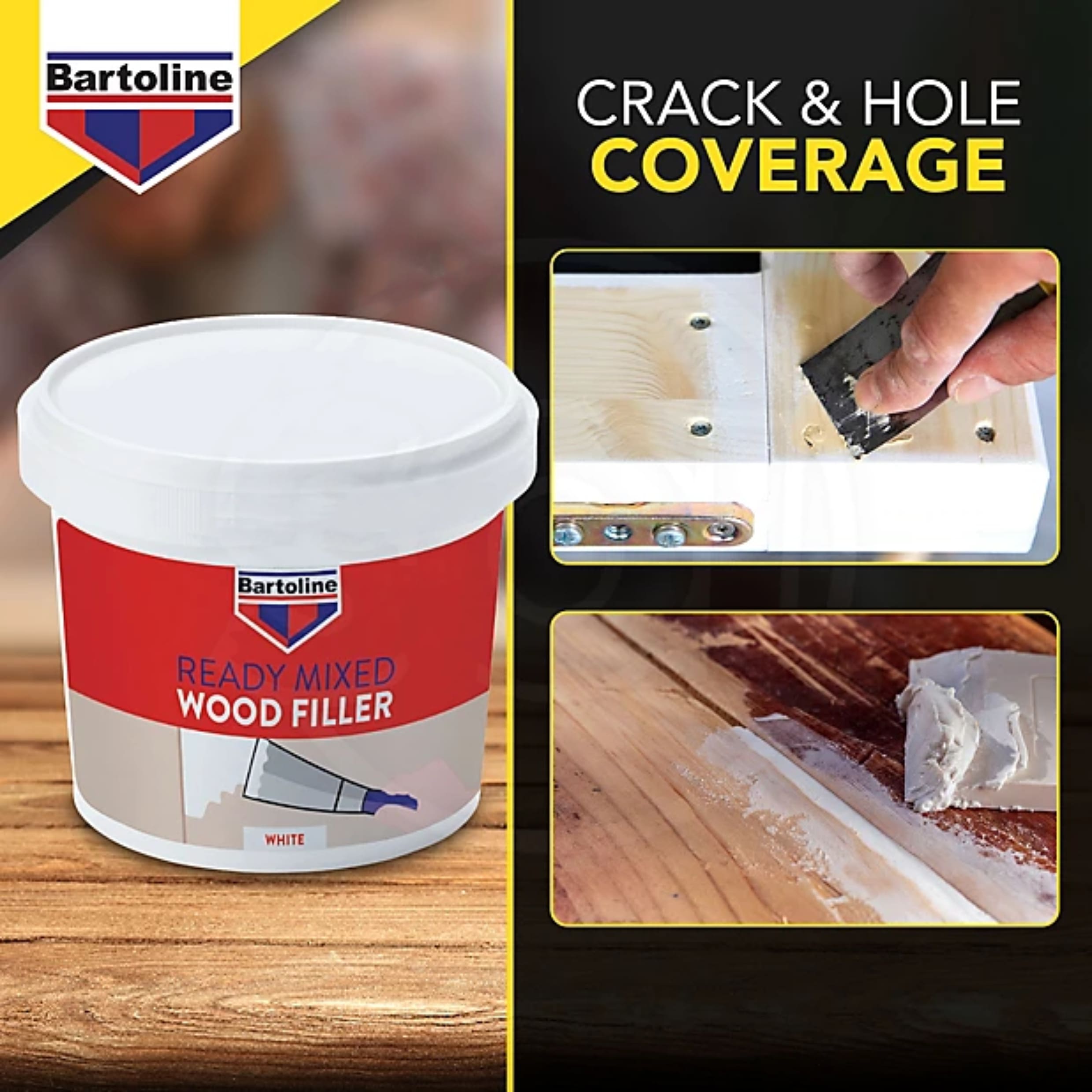 Bartoline Ready Mixed Wood Filler White 500g