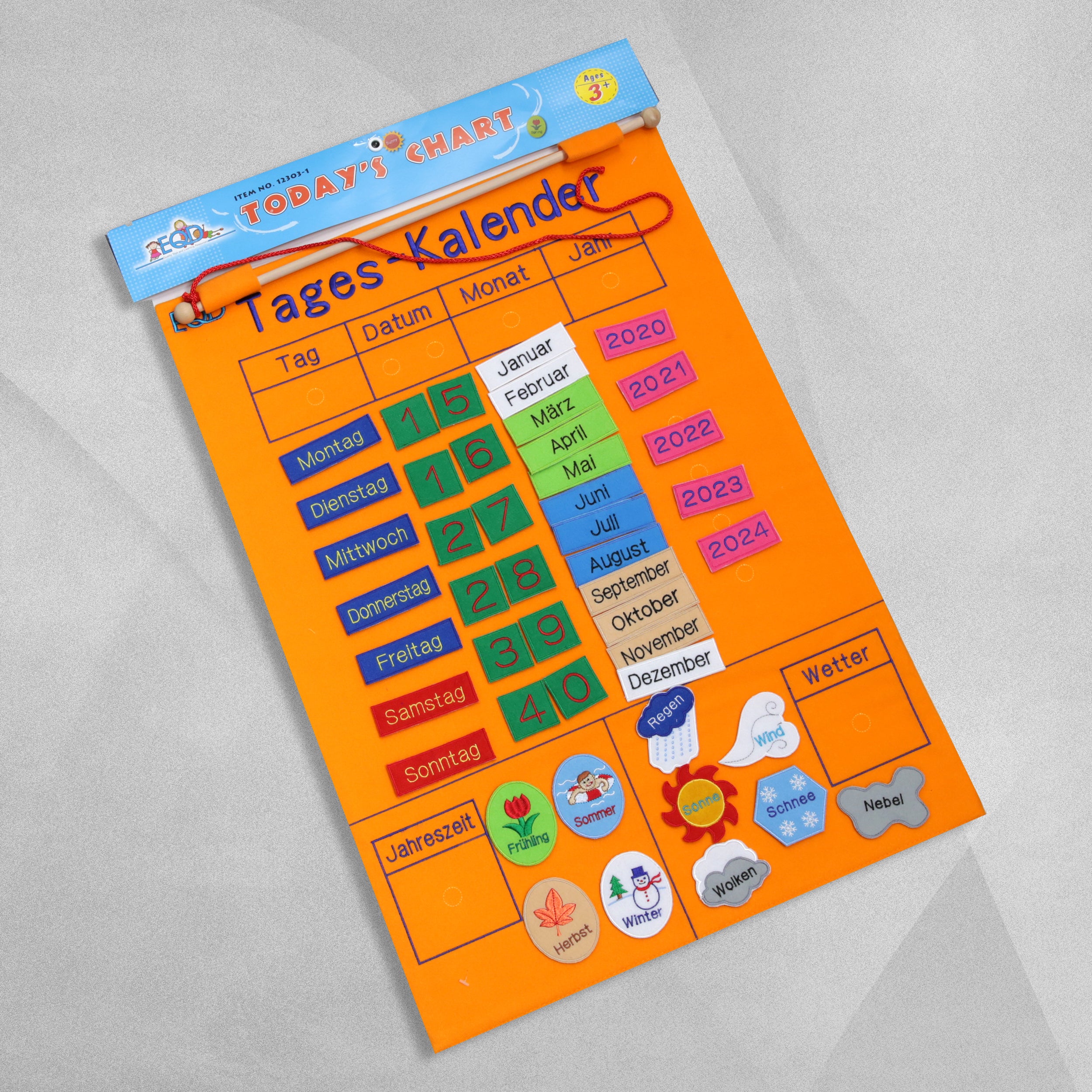 My Calendar German Wall Hanging