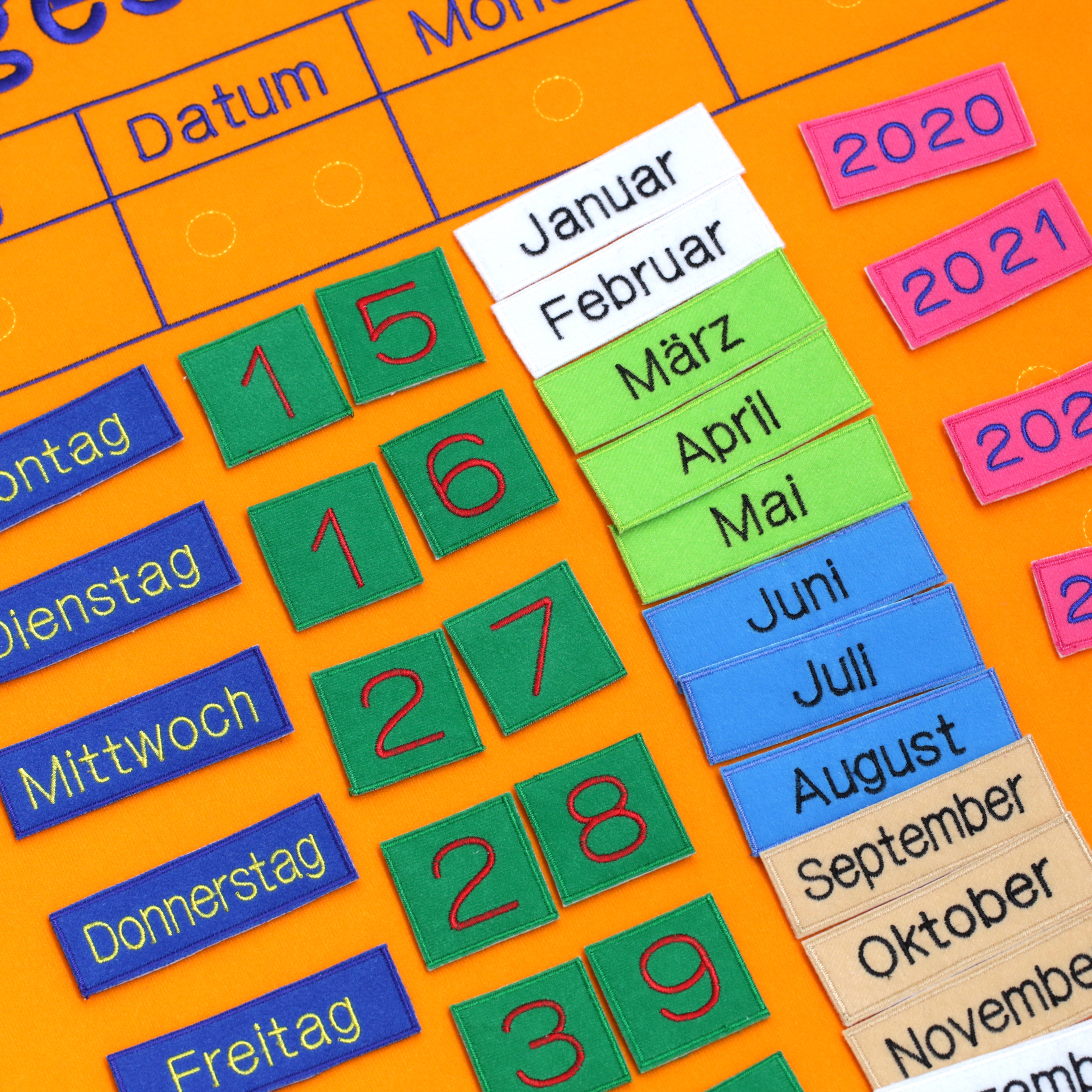 My Calendar German Wall Hanging