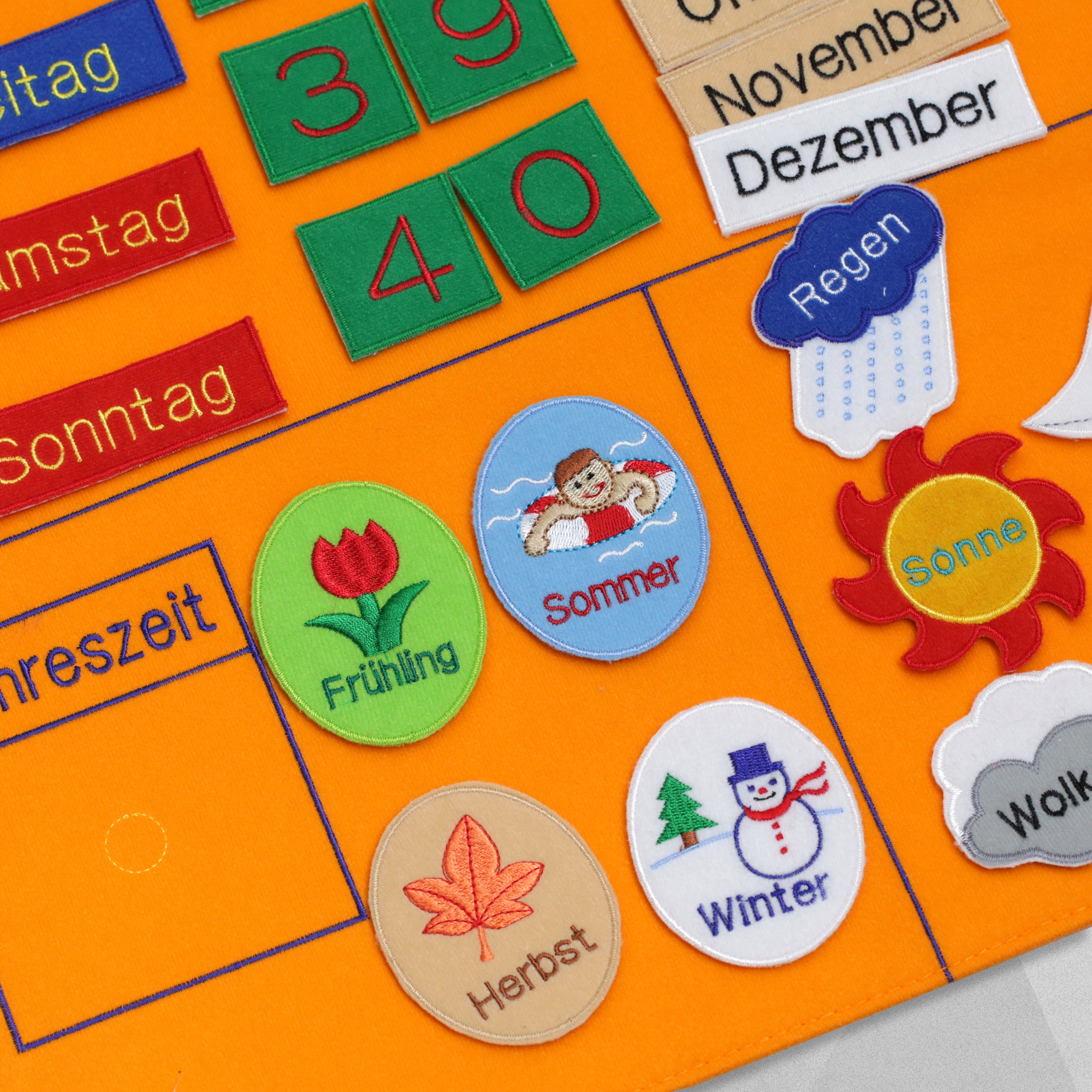 My Calendar German Wall Hanging