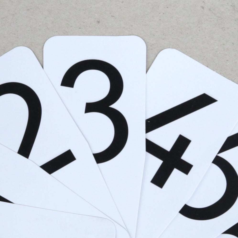 Plastic Double Number Fan