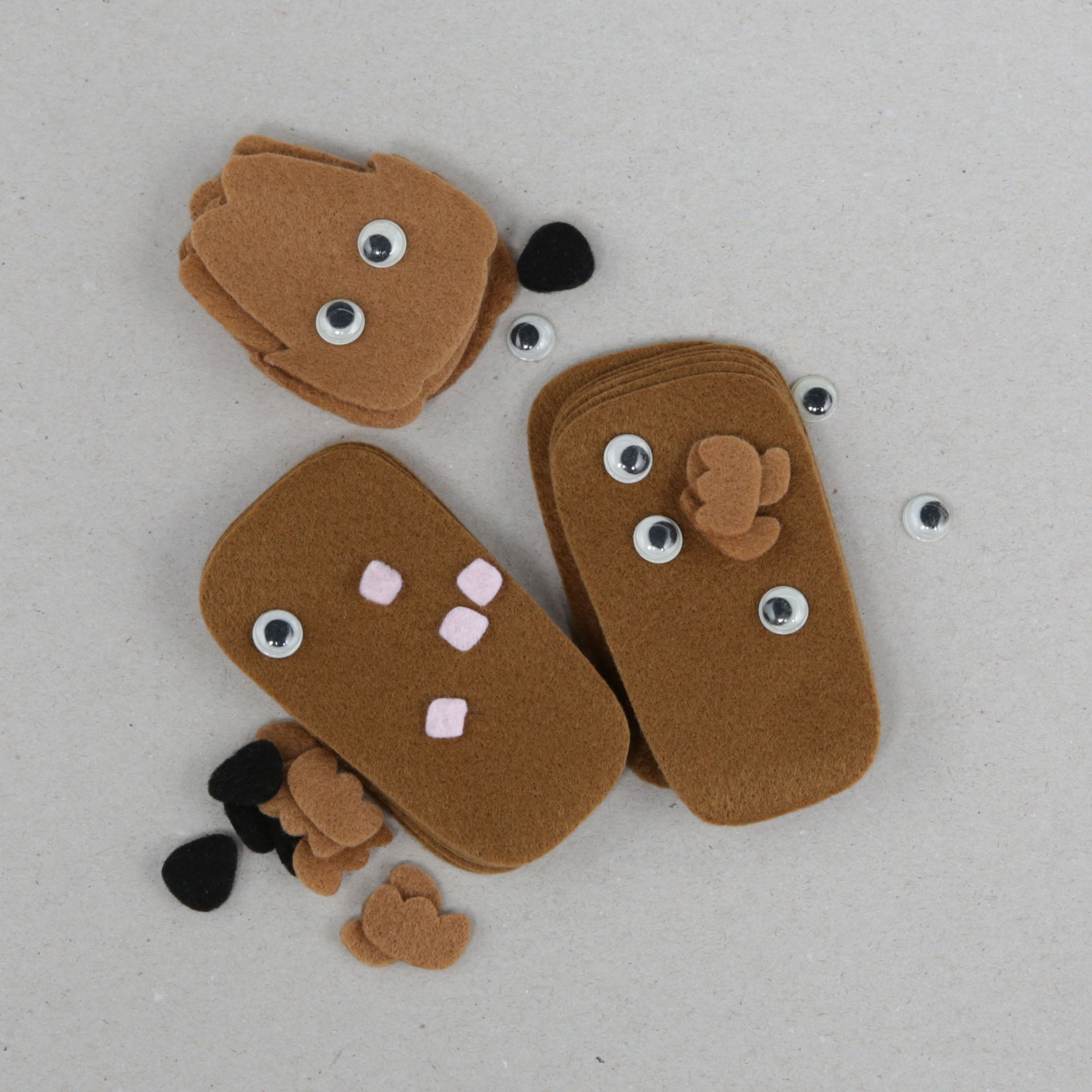 Felt Finger Puppet Kits - packs of 30