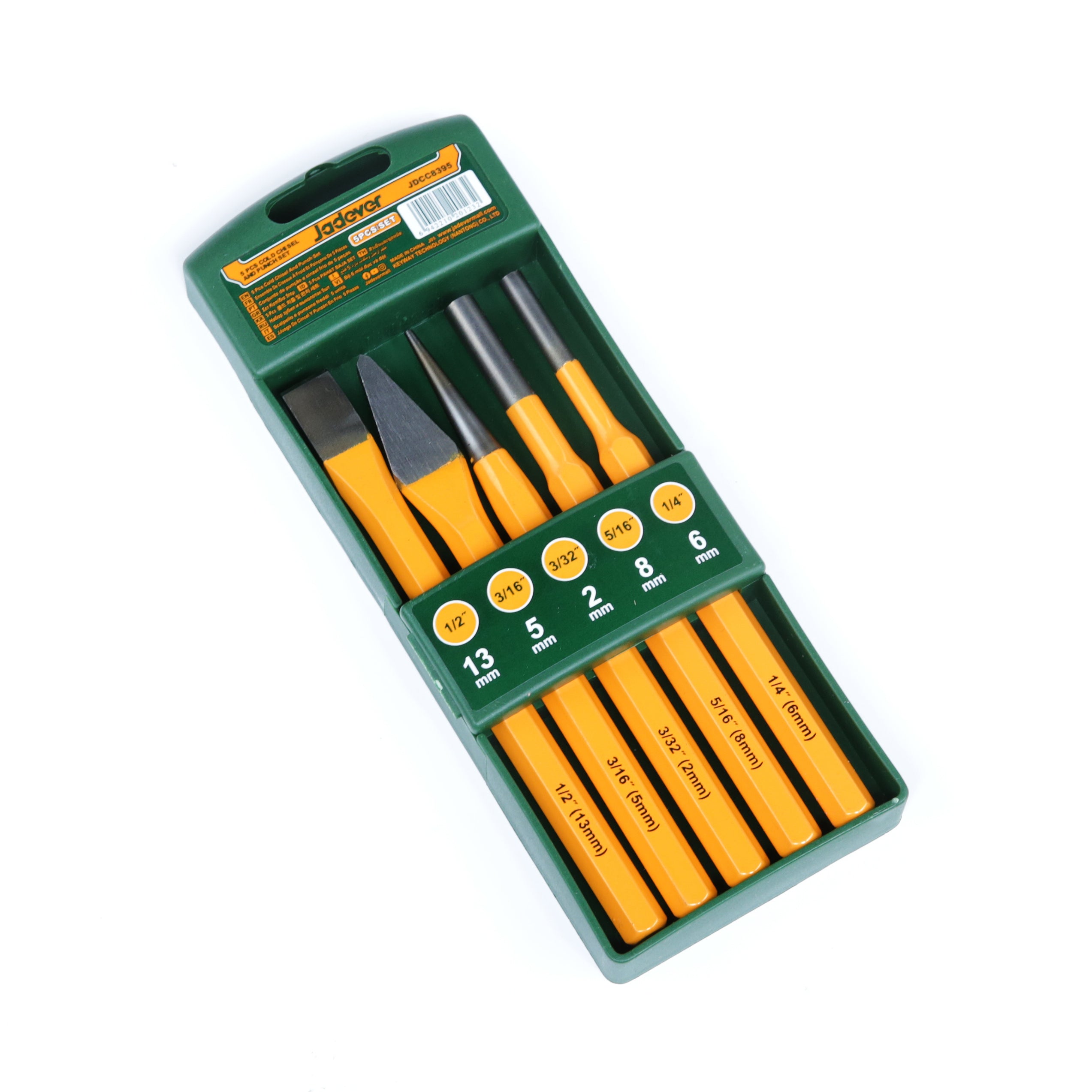 Jadever Cold Chisel and Punch Set 5pcs