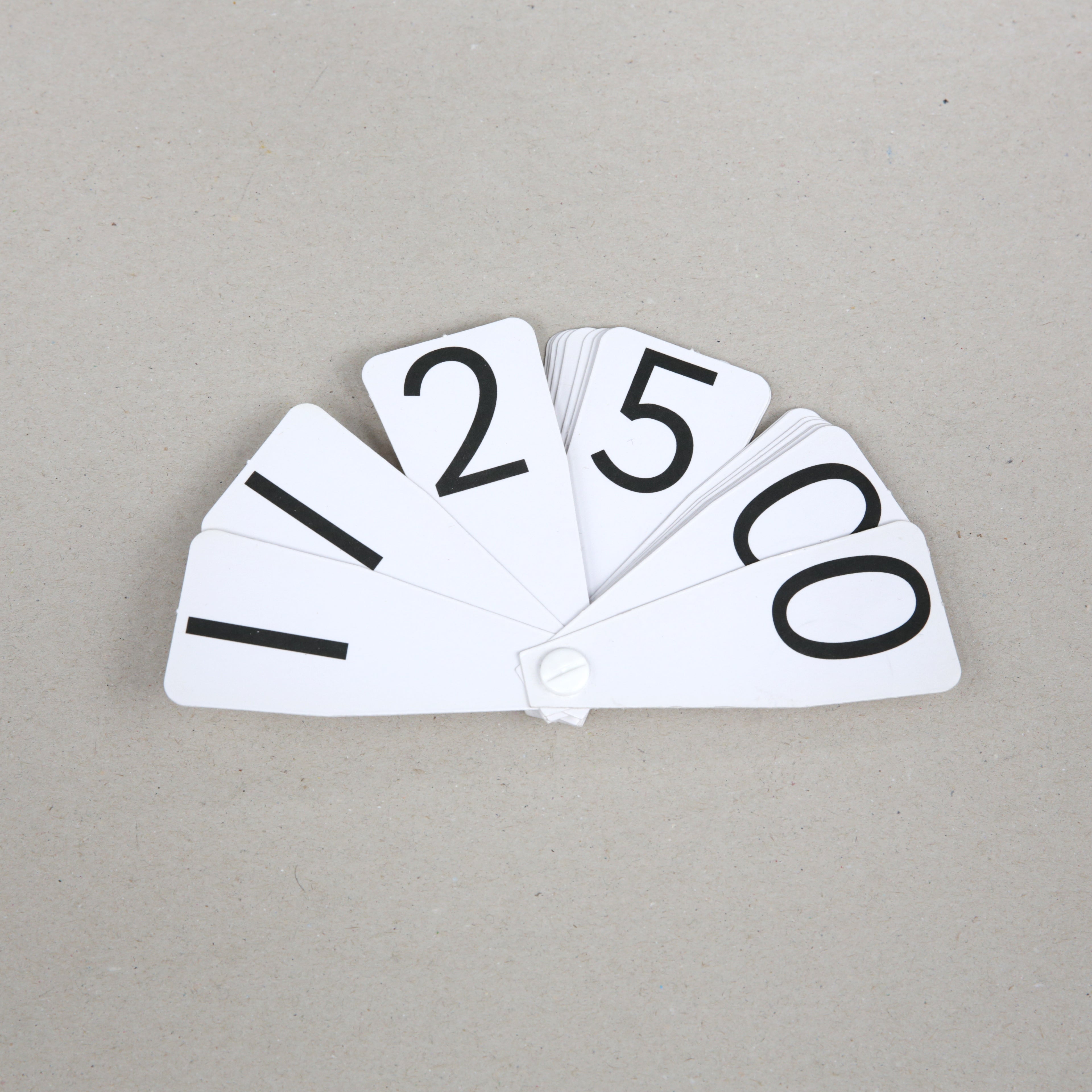 Plastic Double Number Fan