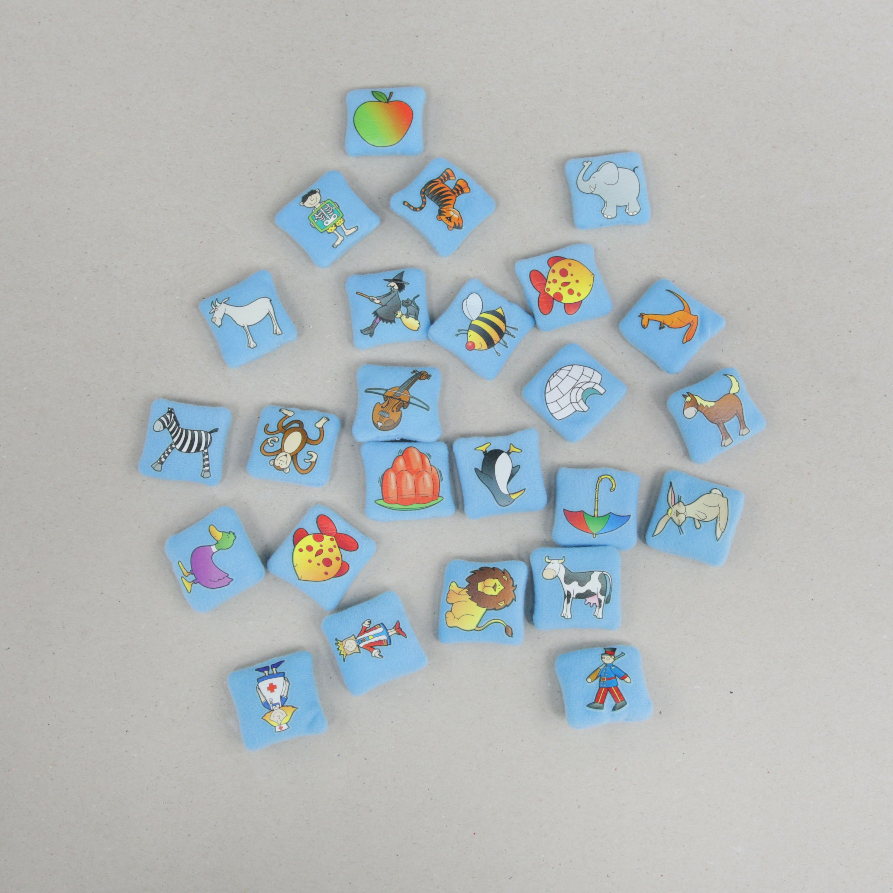 Alphabet Pictures Fabric Set