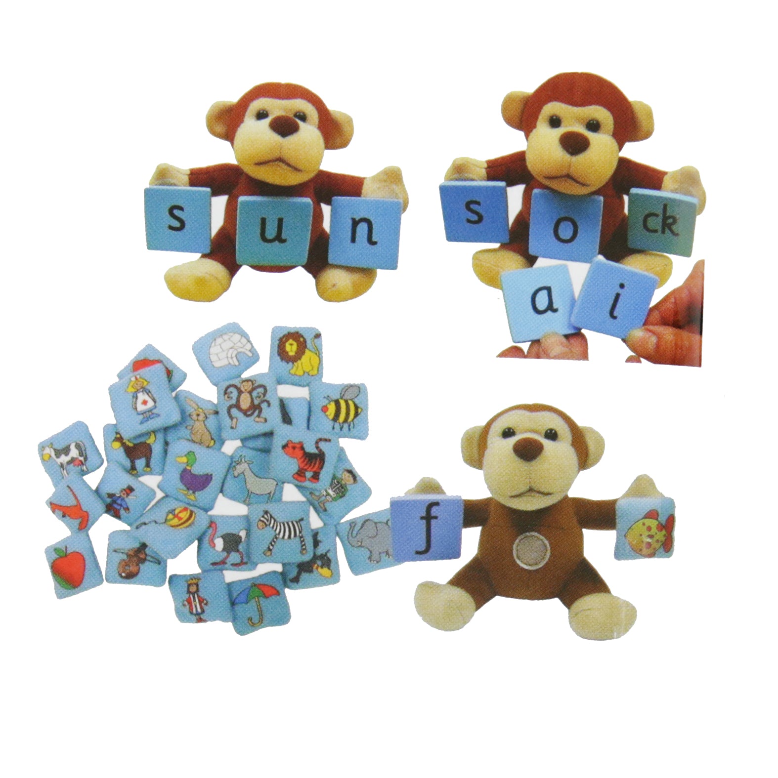 Foam Phonics Letters Packs with velcro reverse