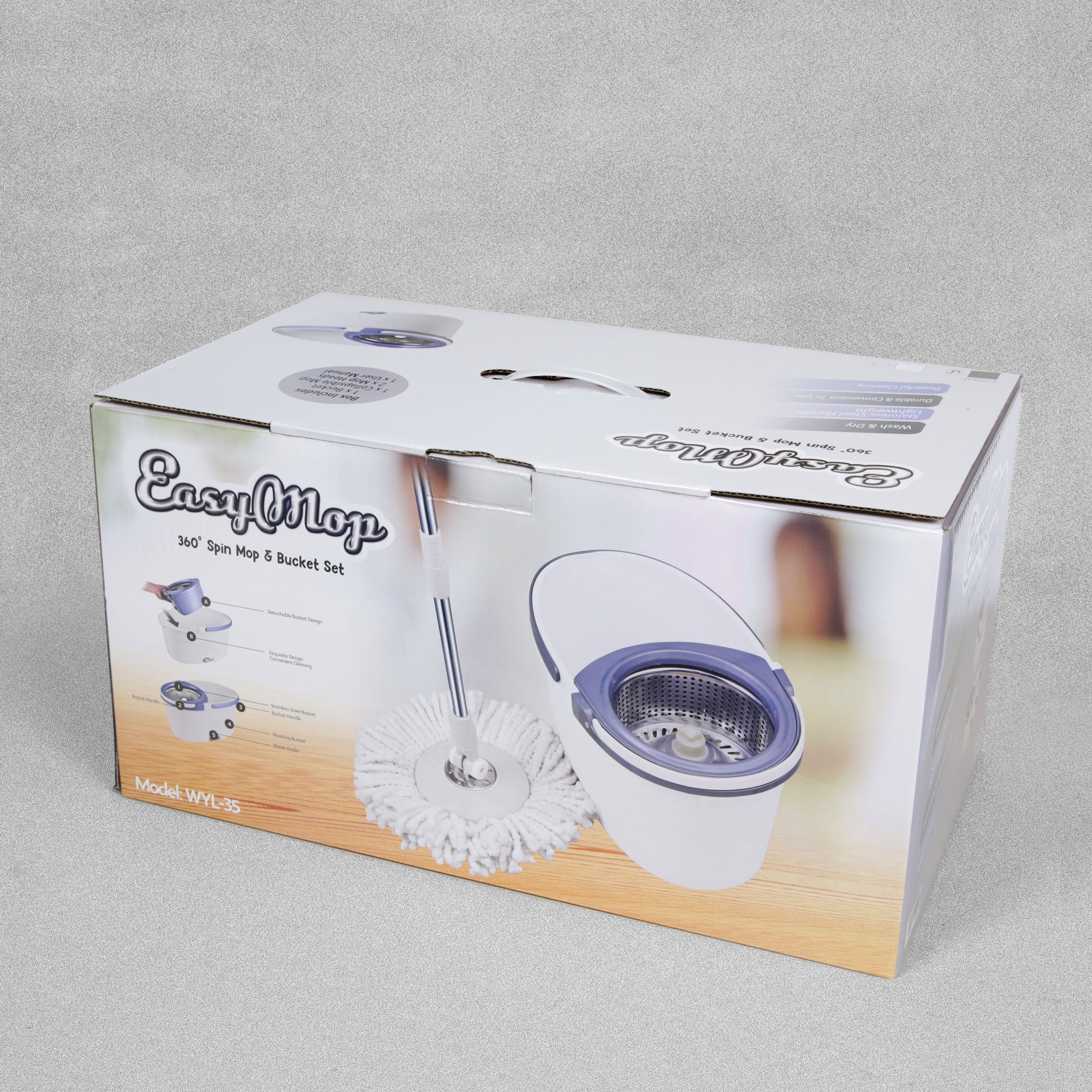 Easy Mop - 360° Spin Mop & Bucket Set