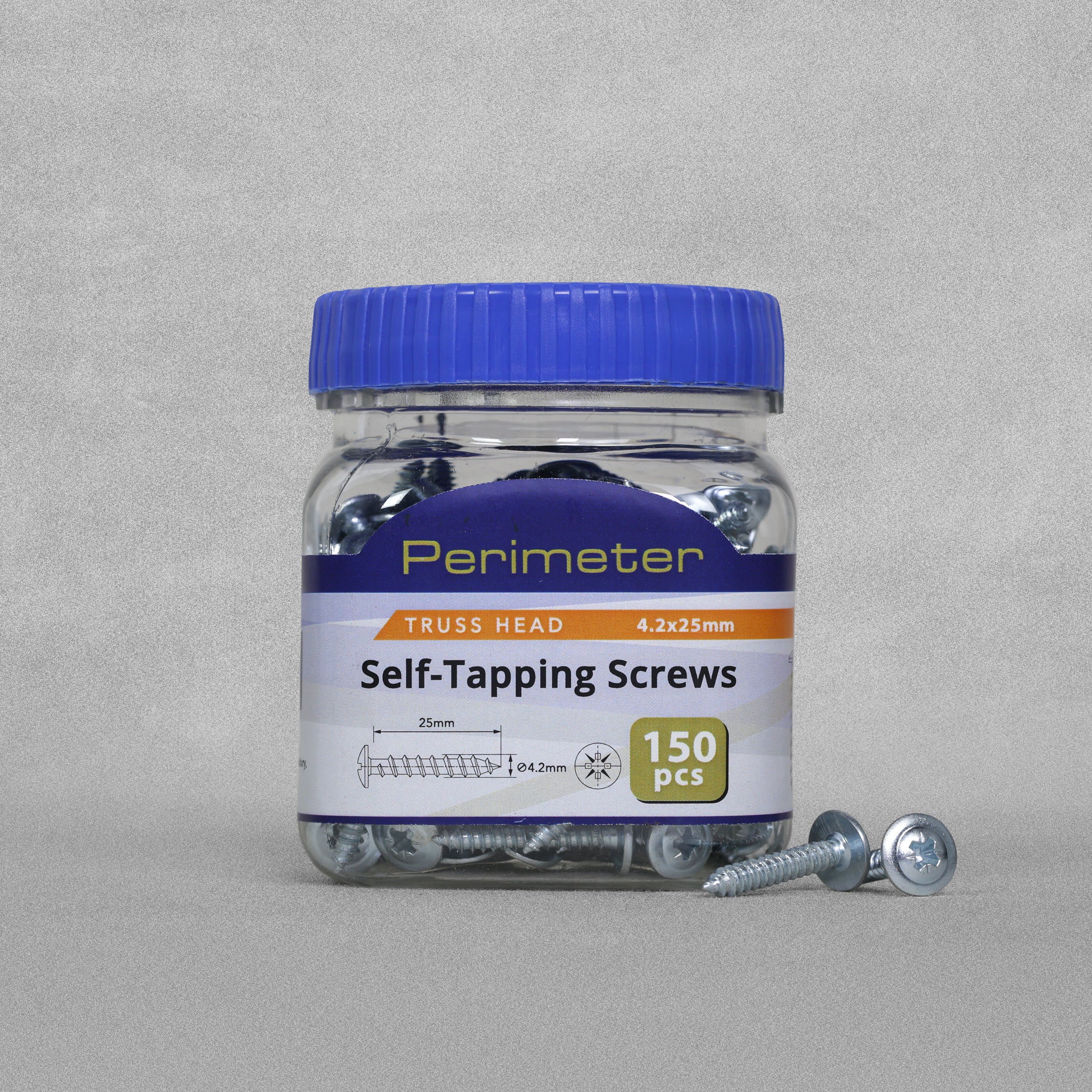 Perimeter Self-Tapping Screws - Truss Head Pozi Drive 4.2x25mm - Pack of 150