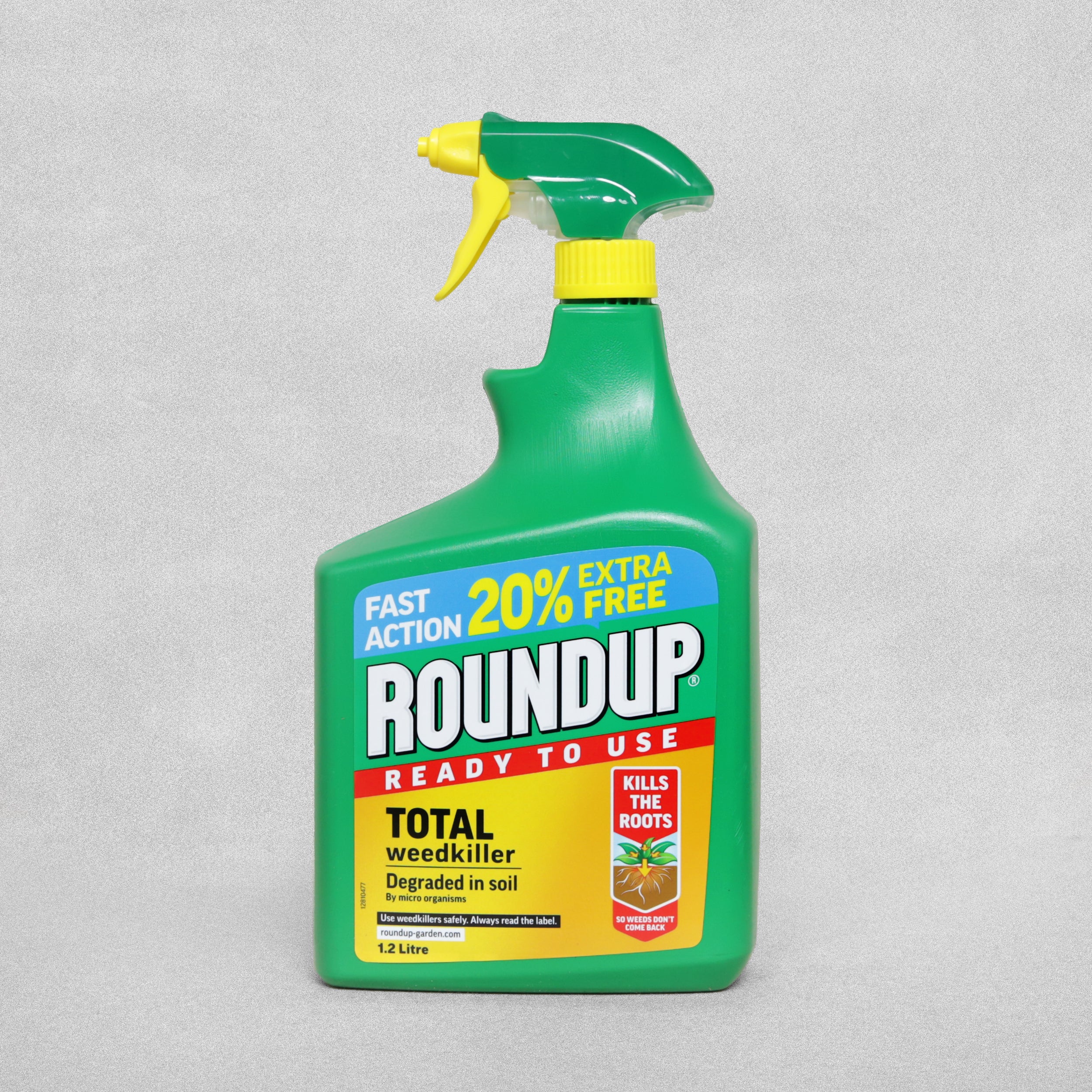 Roundup Total Weedkiller 1L Ready To Use (+ 20% Extra)
