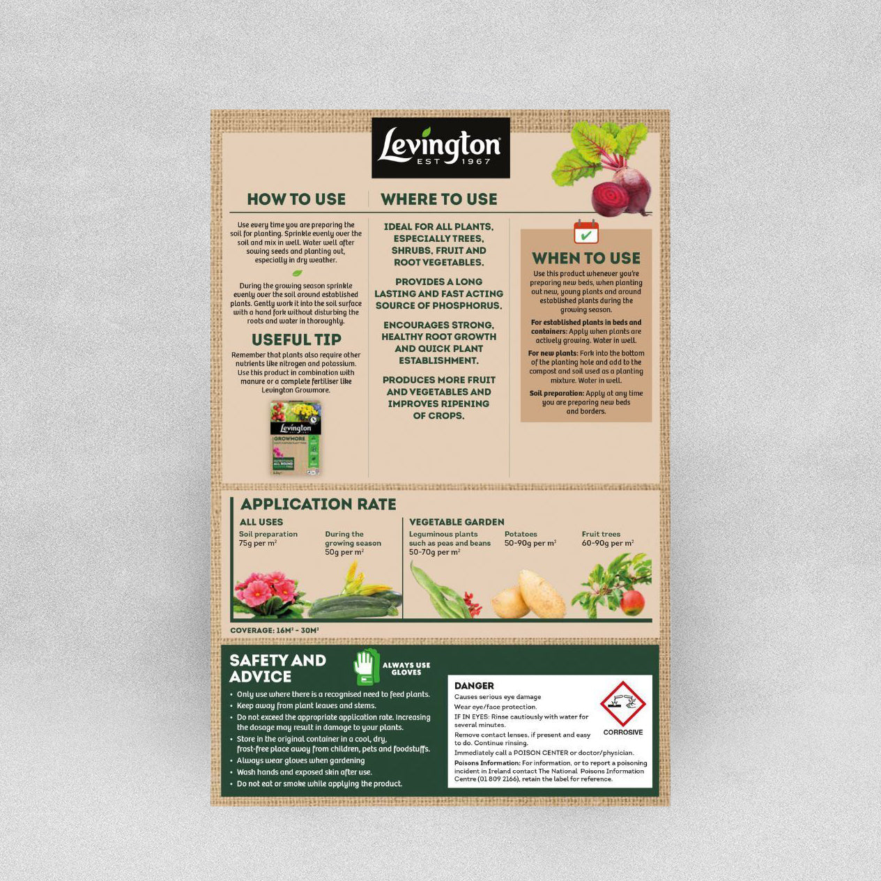 Levington Super Phosphate Phosphorus Supplement