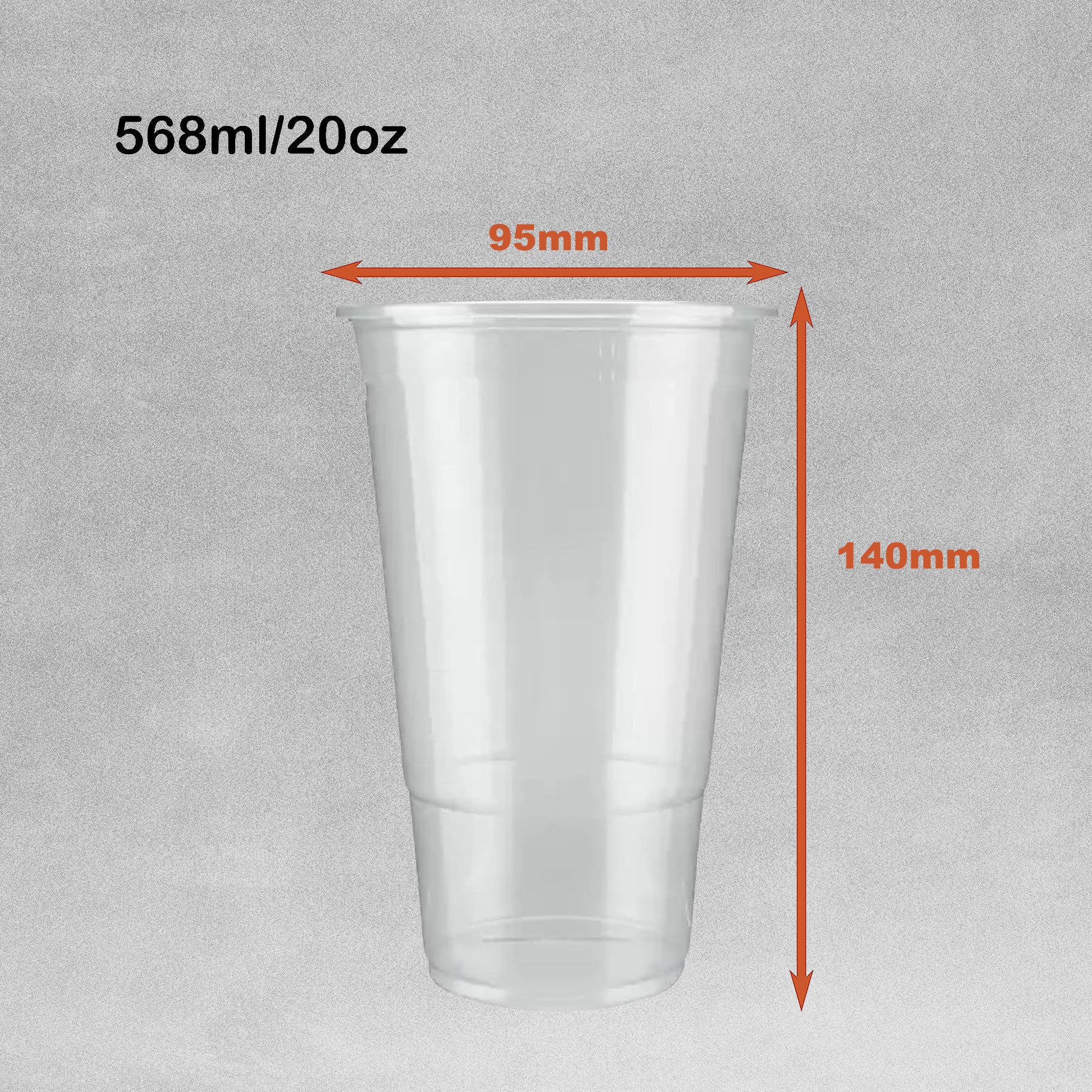 Plastic Pint Tumblers - Pack of 50