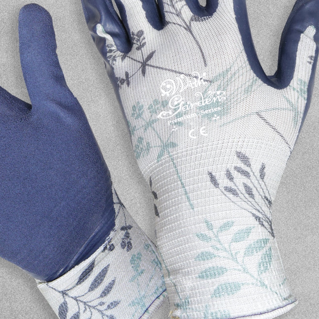 With Garden Premium Luminus Garden gloves - Herb design