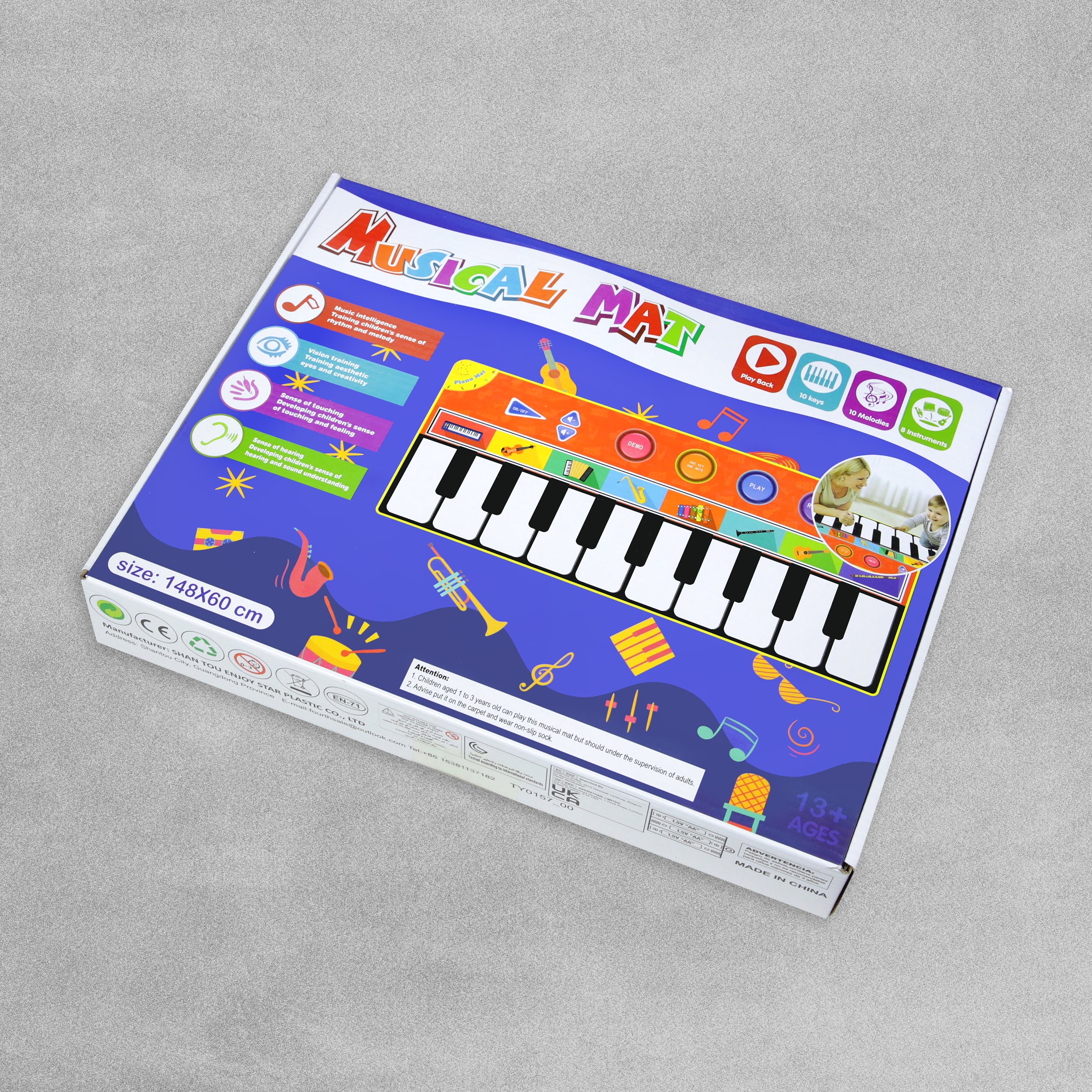 Musical Piano Mat - 148 x 60cm