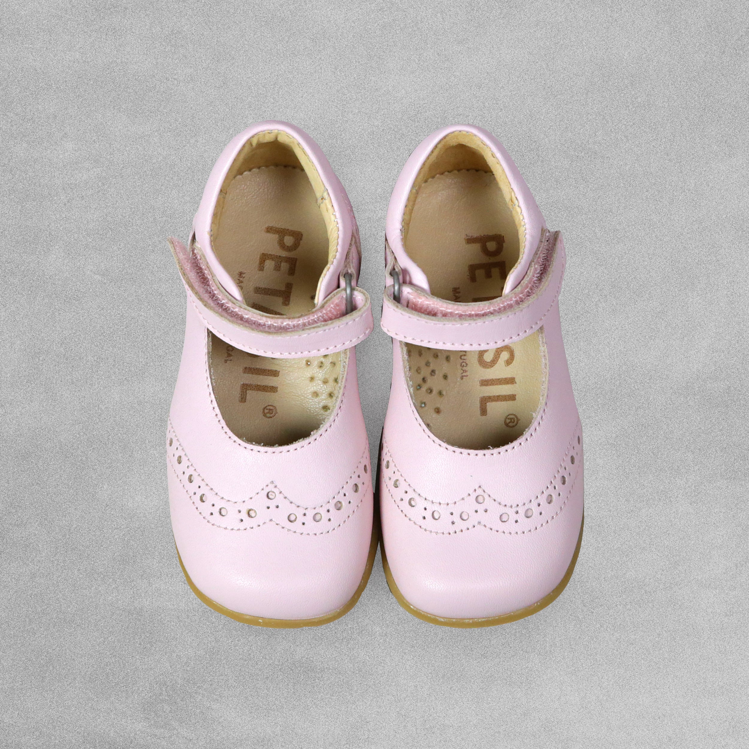 Petasil 'Fiona' Kids Girls Pale Pink Leather Shoes - UK Size 5 / EUR 22